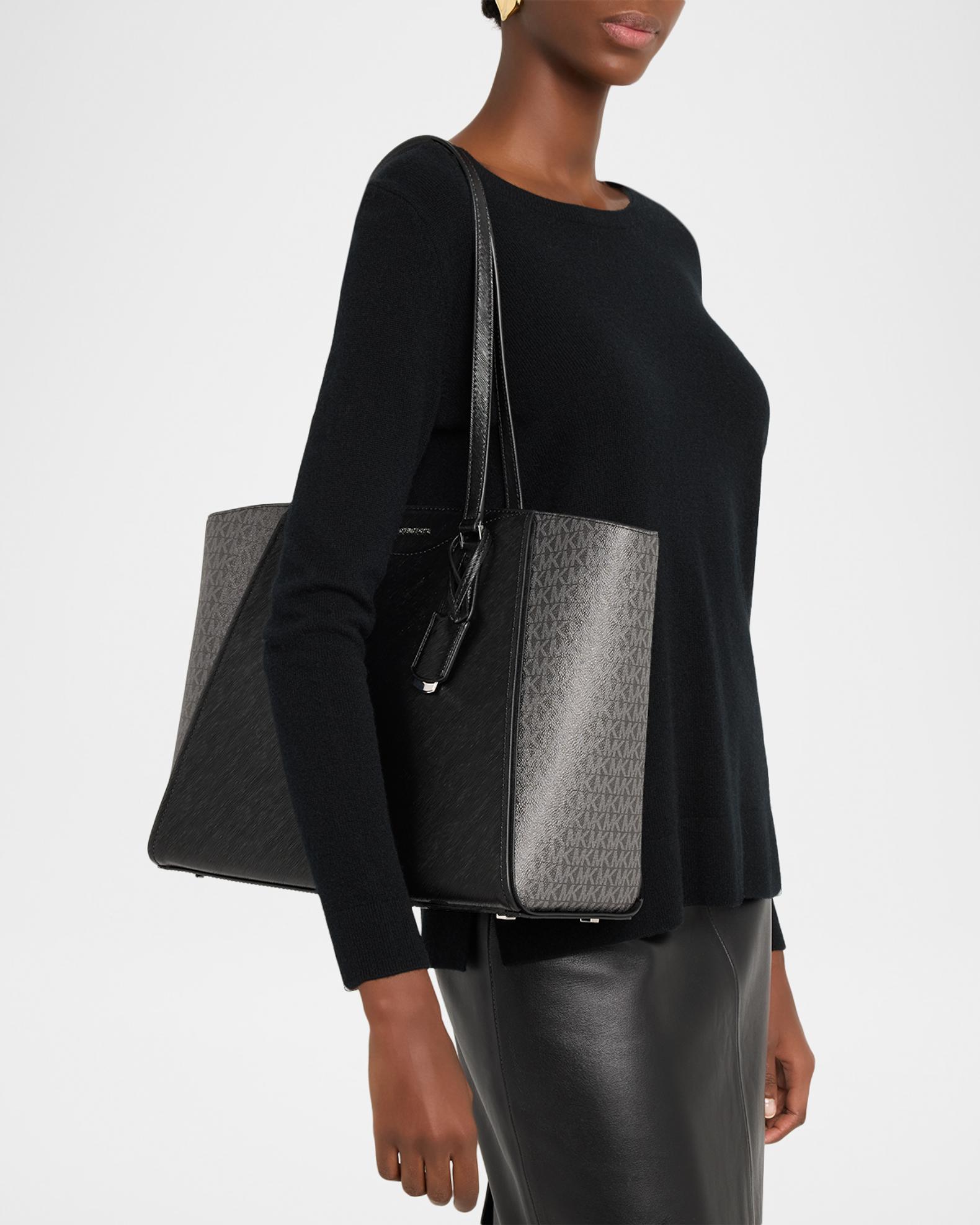 Michael Kors Black Leather Tote Michael Kors Quinn Black Tote Leather Bag 30T5GQNT9L-001 main image 4