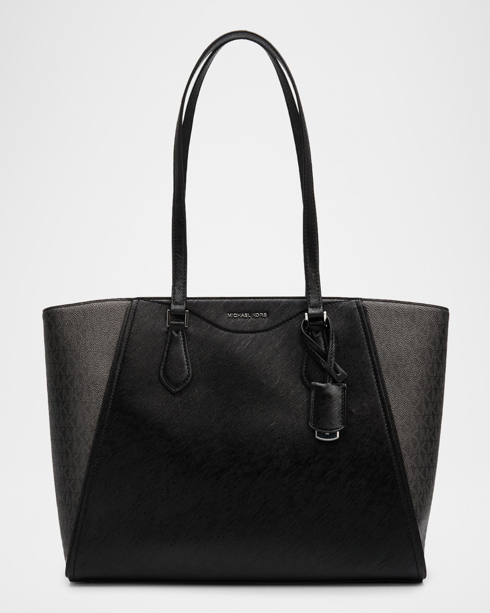 Michael Kors Black Leather Tote Michael Kors Quinn Black Tote Leather Bag 30T5GQNT9L-001 main image 3
