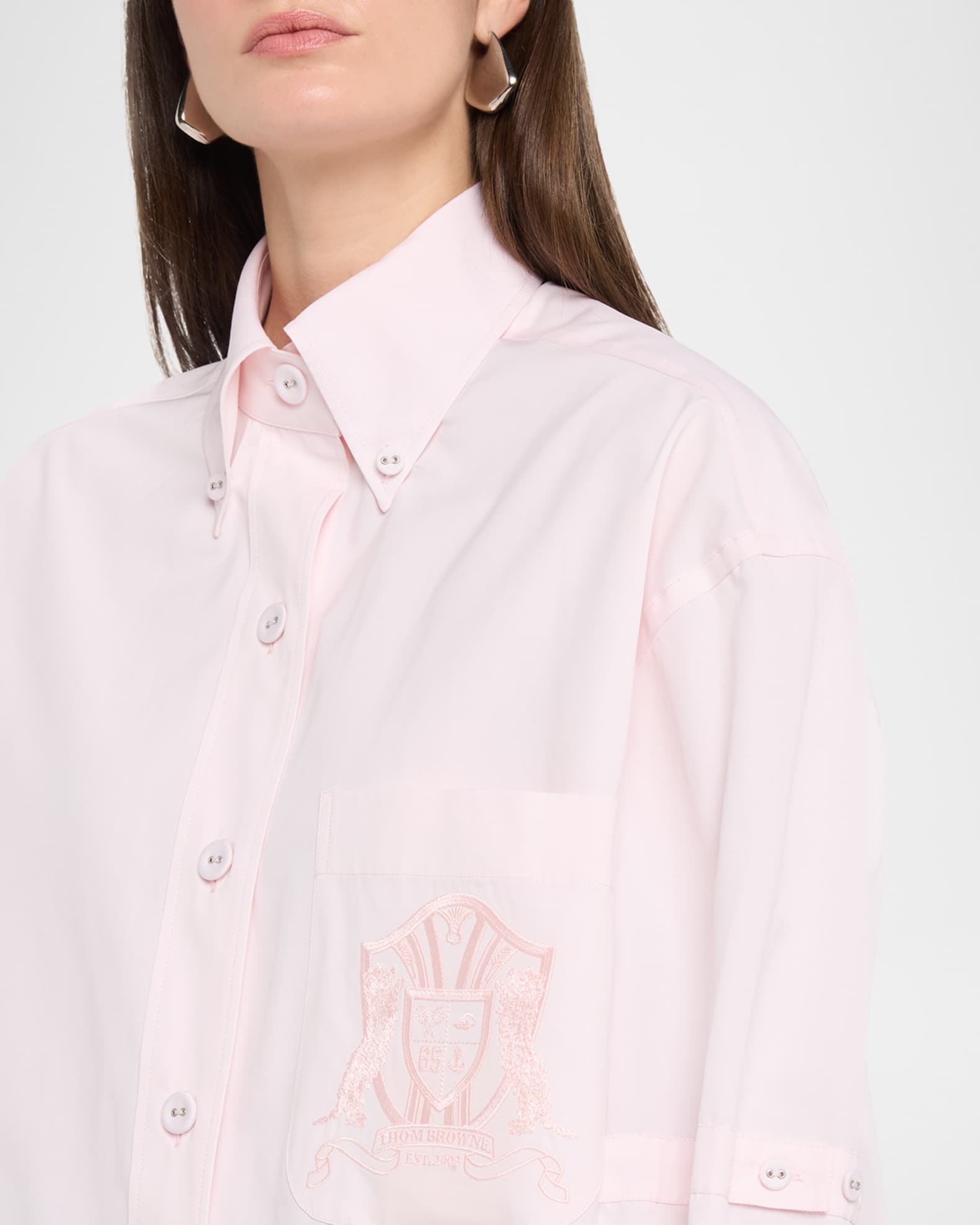 thom browne dress shirt Cotton The use of cotton as the primary material not only enhances breathability but also ensures durability Thom Browne White Cotton Dress
