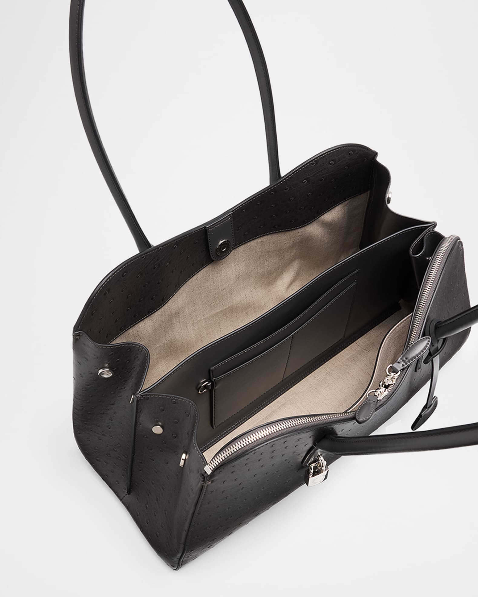 Stella McCartney Ryder Vegan Ostrich Leather Shoulder Bag | Neiman