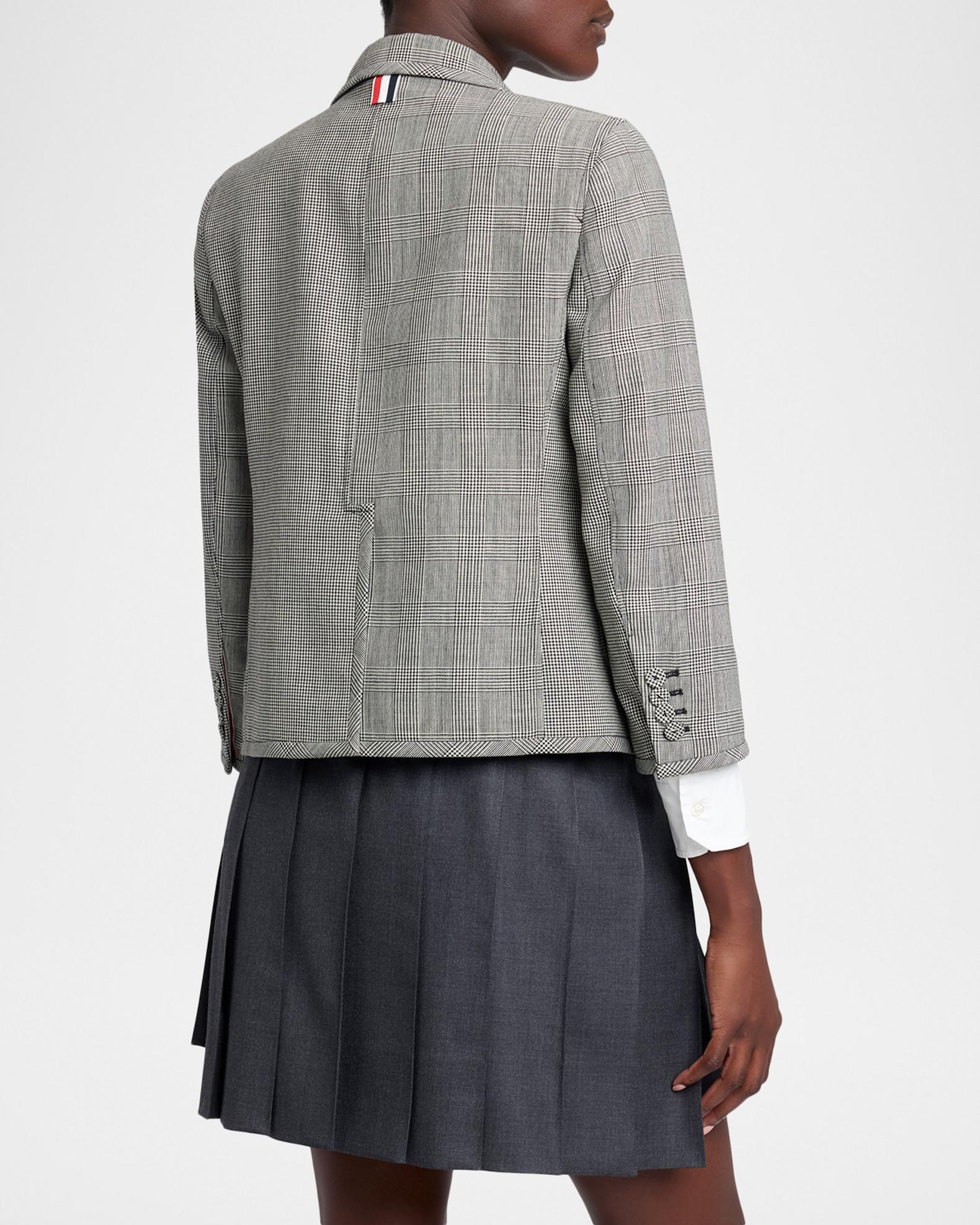 Thom Browne Fit 2 Multi-Check Crop Single-Breasted Sport Coat