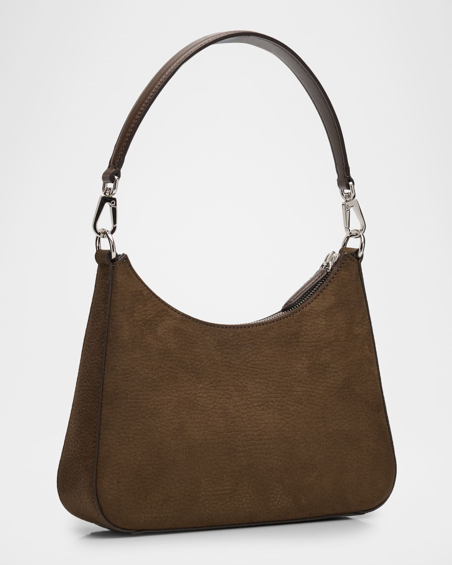 Stella McCartney Vegan Leather Logo Hobo Shoulder Bag | Neiman Marcus