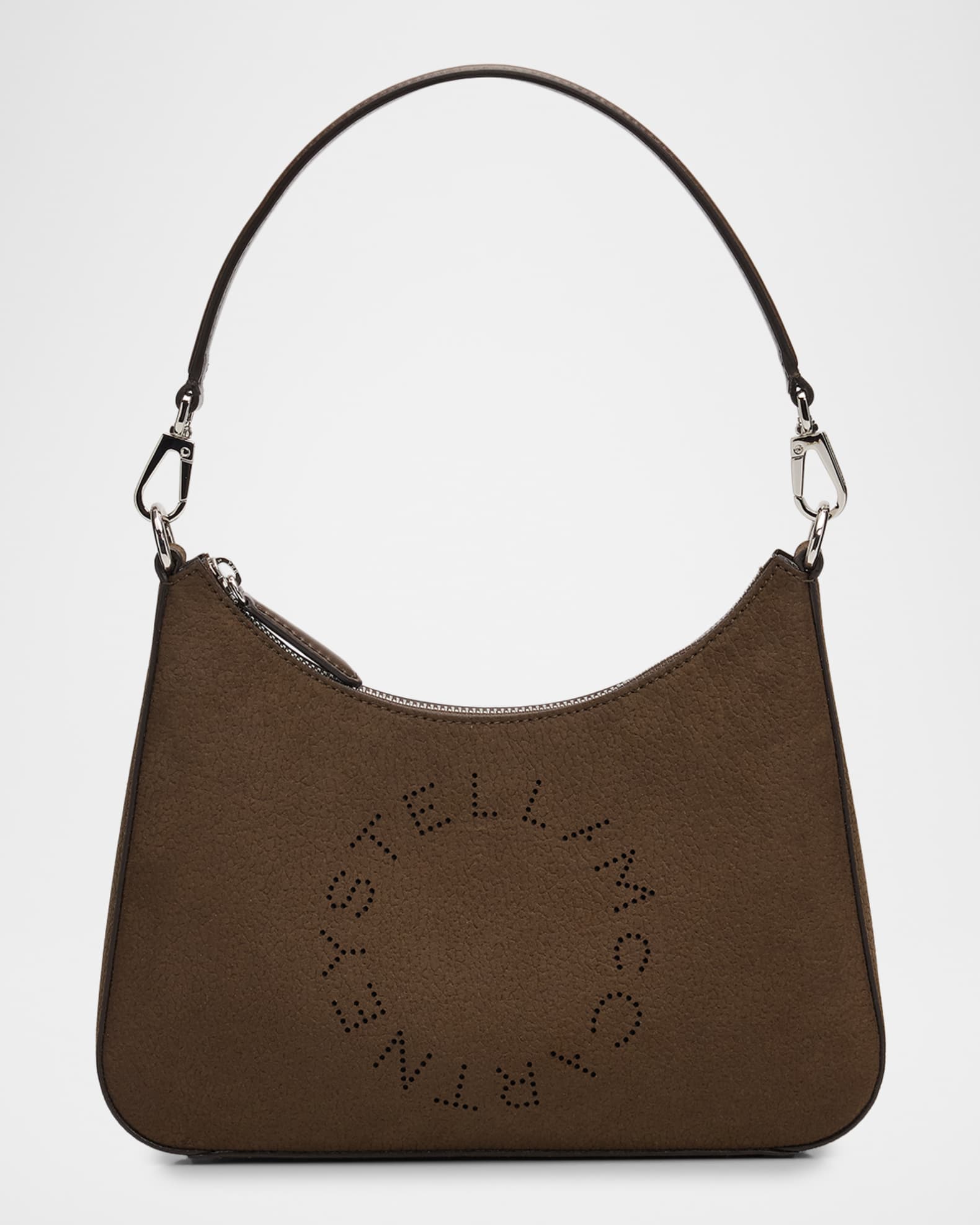×stella mccartney 新品・未使用・タグ付き Stella McCartney Vegan Leather Logo Hobo Shoulder Bag | Neiman Marcus