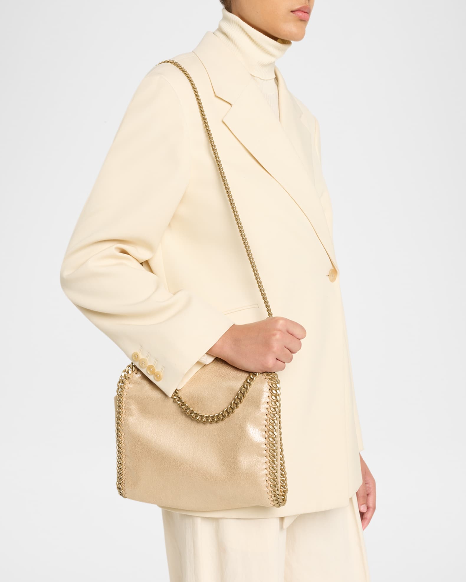 Stella McCartney Falabella Mini Metallic Tote Bag | Neiman Marcus