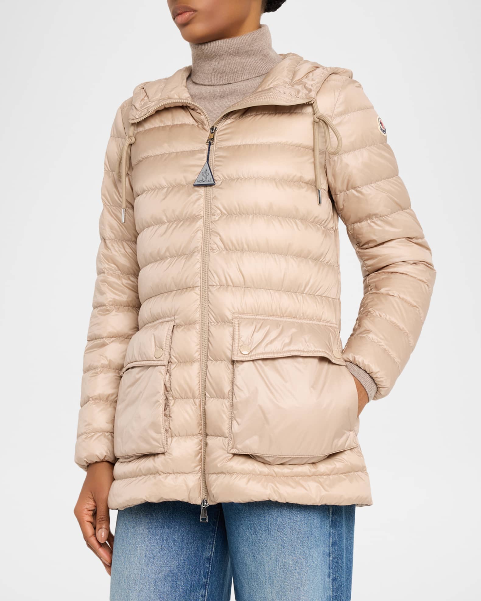 モンクレール ヤスミン GIUBBOTTO Moncler Jasmin Hooded Short Down Parka | Neiman Marcus
