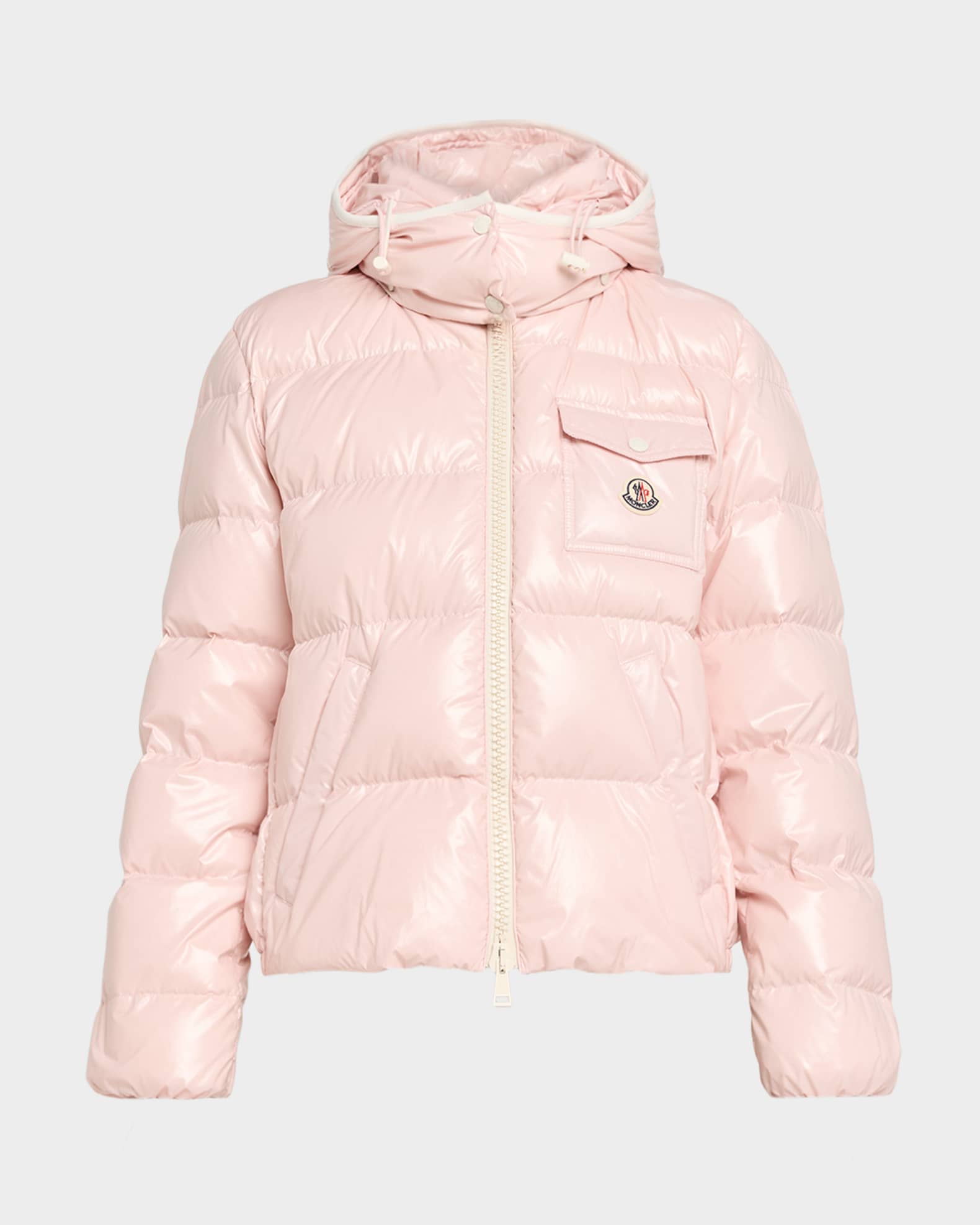 Moncler Andro Hooded Short Down Jacket | Neiman Marcus