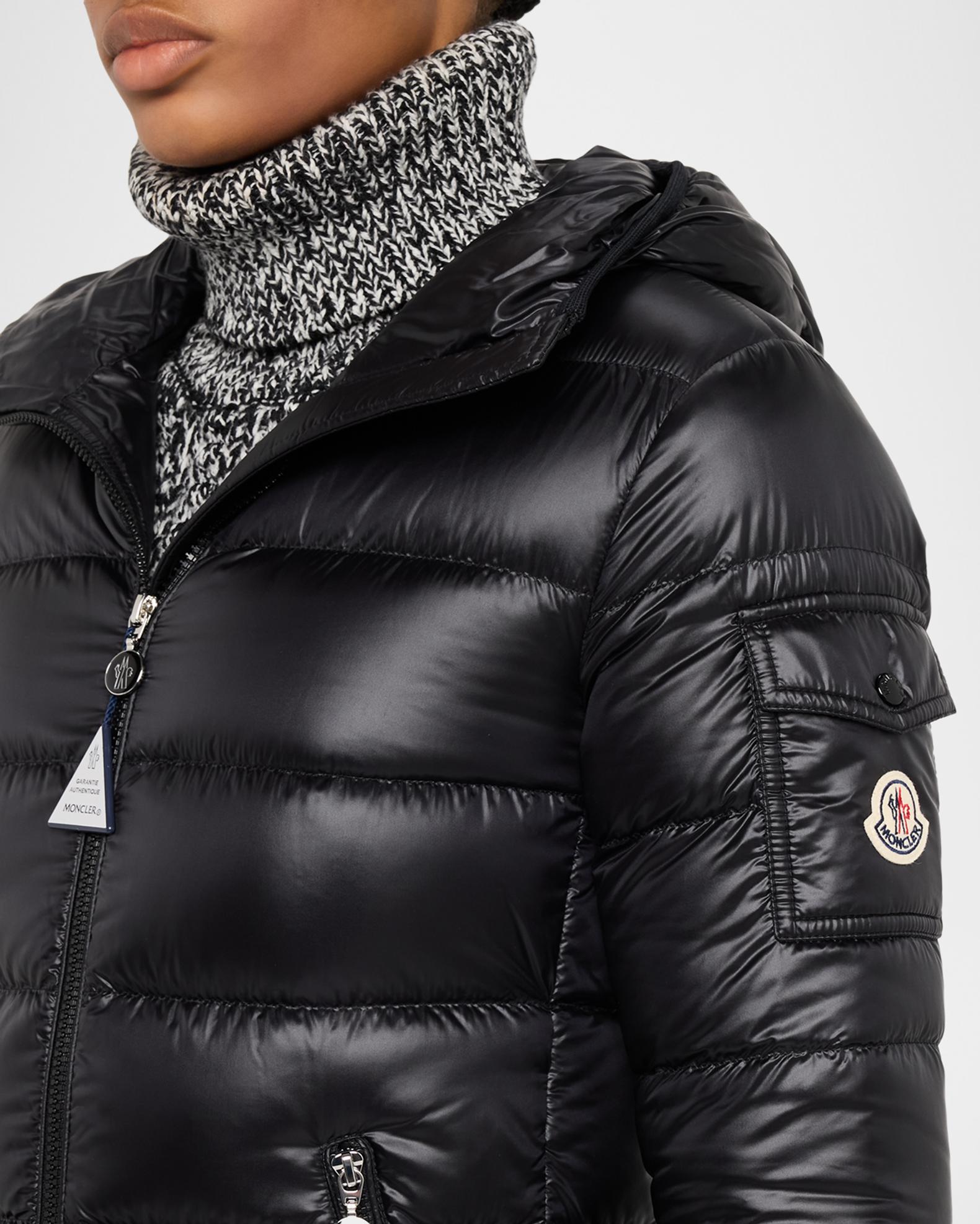 Moncler Glements Hooded Mid-Length Down Jacket | Neiman Marcus