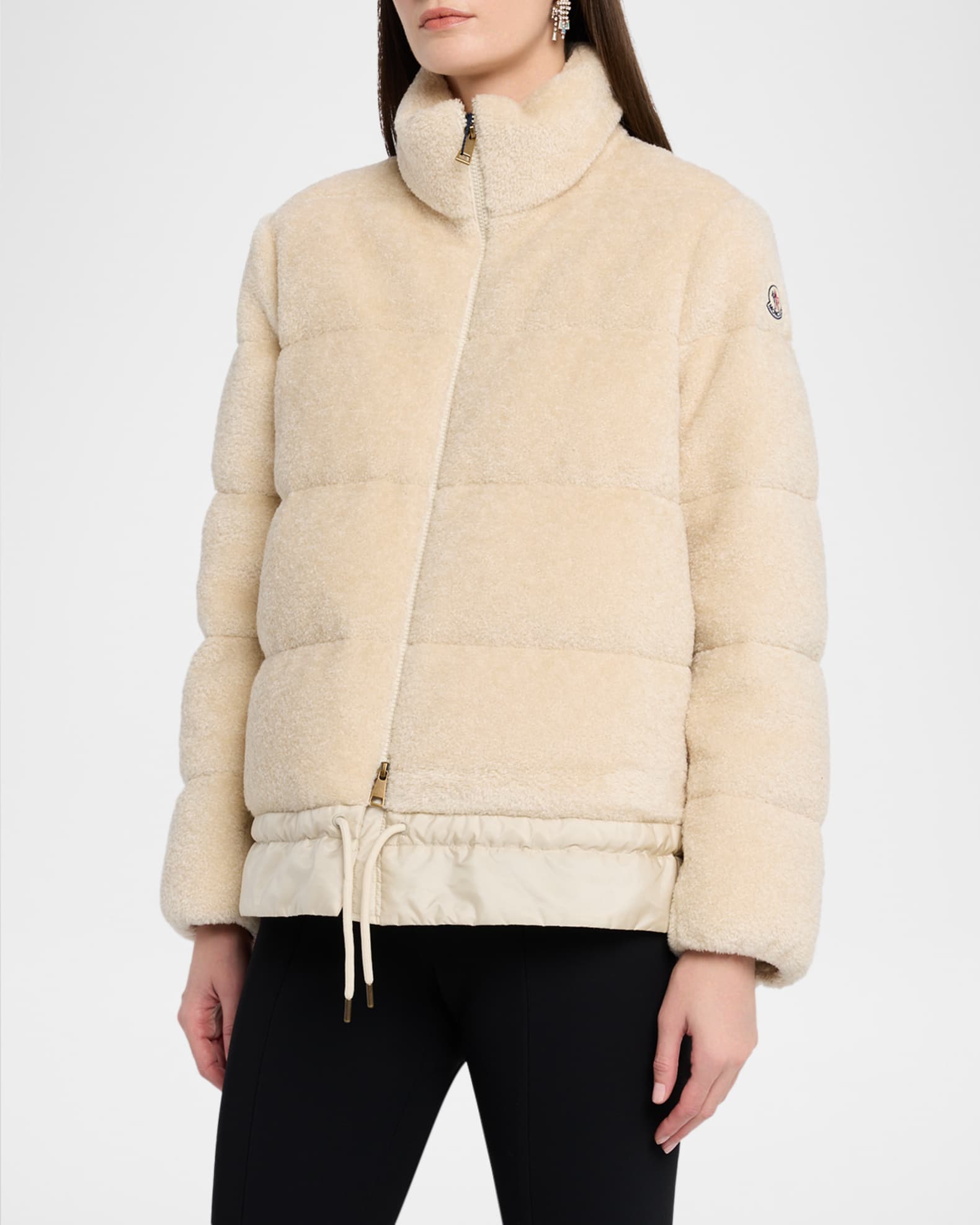 Moncler Cedra Teddy Short Down Jacket | Neiman Marcus