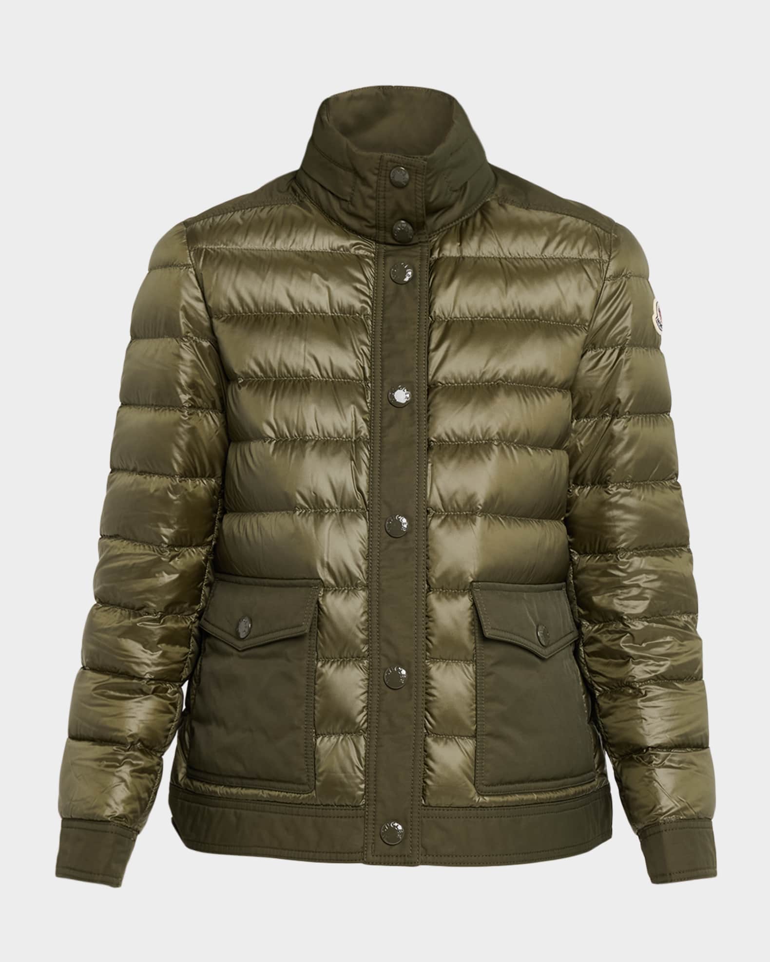 Moncler Origan Short Down Jacket | Neiman Marcus