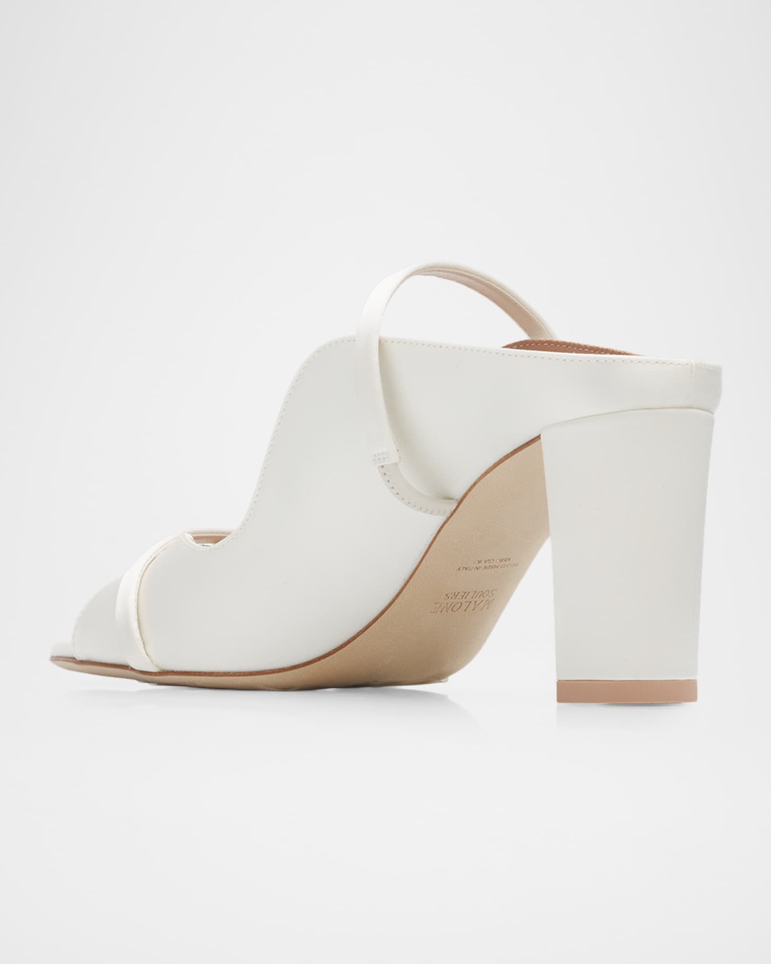Malone Souliers 70mm Norah Leather Mules | Neiman Marcus