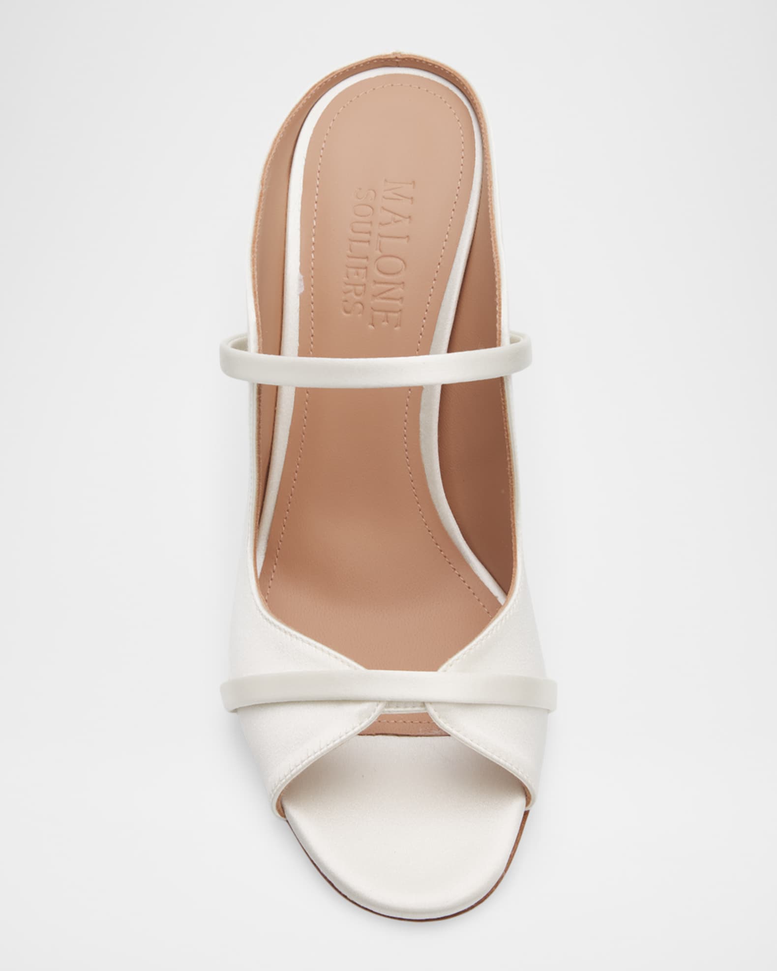 Malone Souliers 70mm Norah Leather Mules | Neiman Marcus