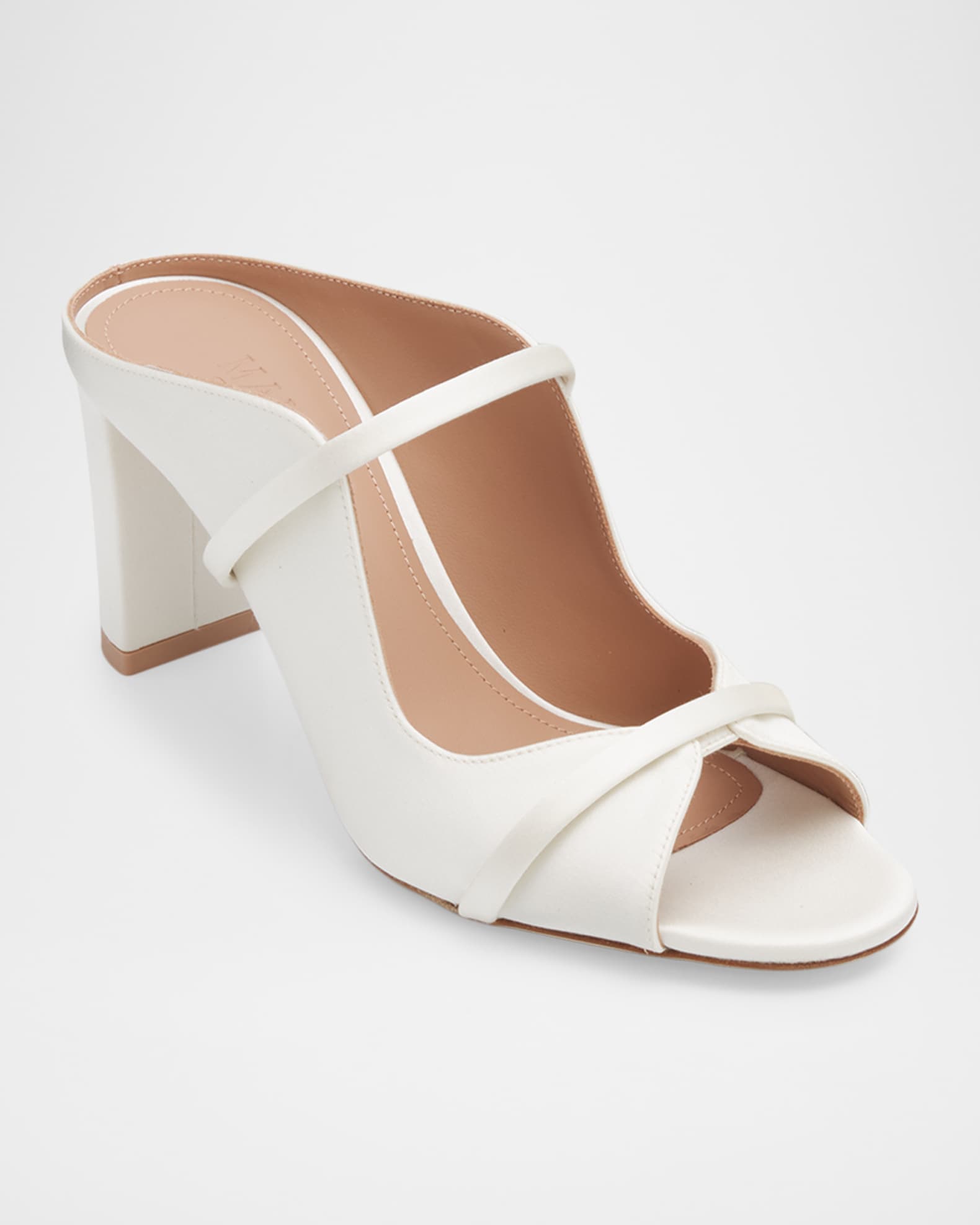 Malone Souliers 70mm Norah Leather Mules | Neiman Marcus