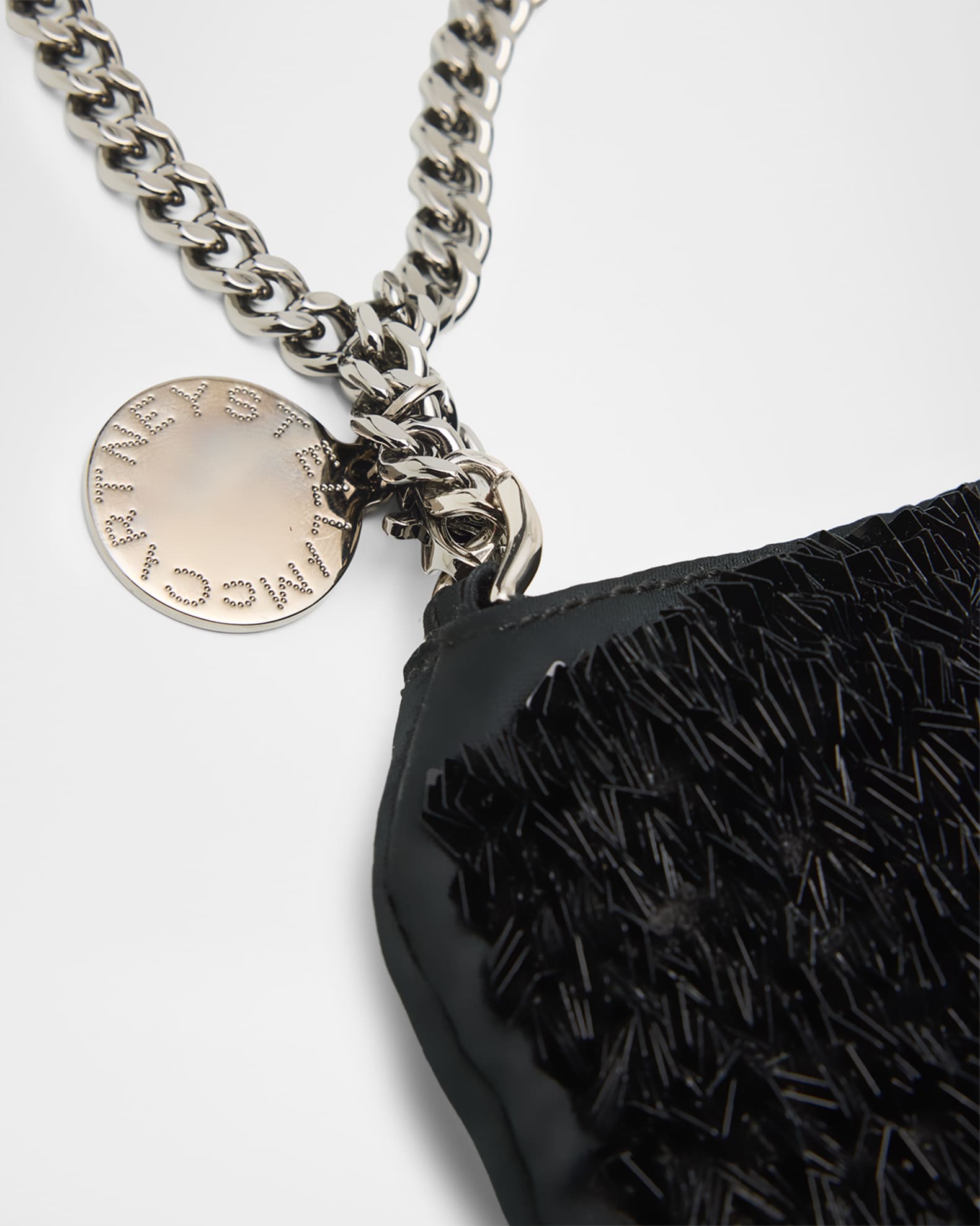 Stella McCartney Falabella Mini Sequin Evening Top-Handle Bag
