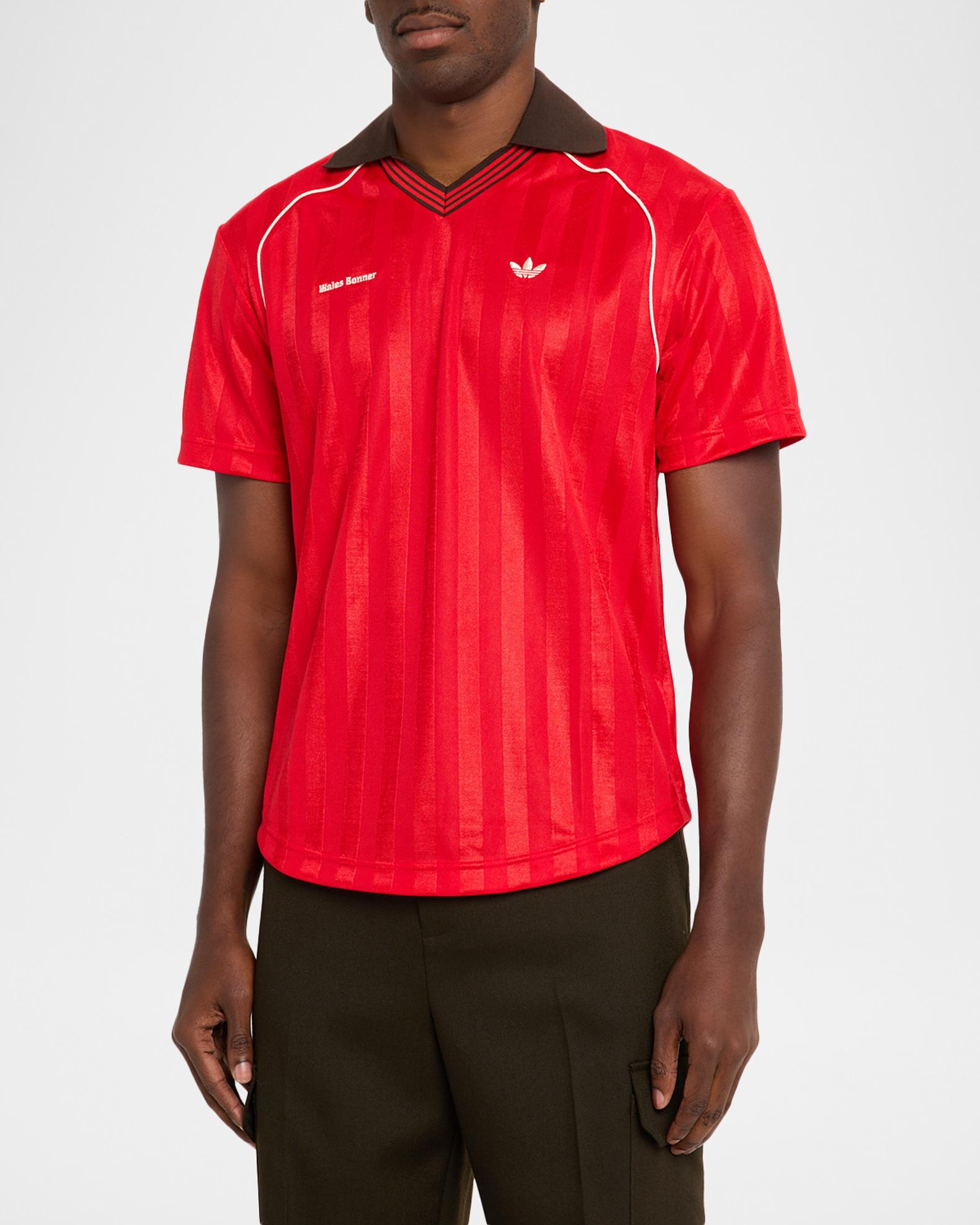 adidas x Wales Bonner Men's Jacquard Football T-Shirt | Neiman Marcus