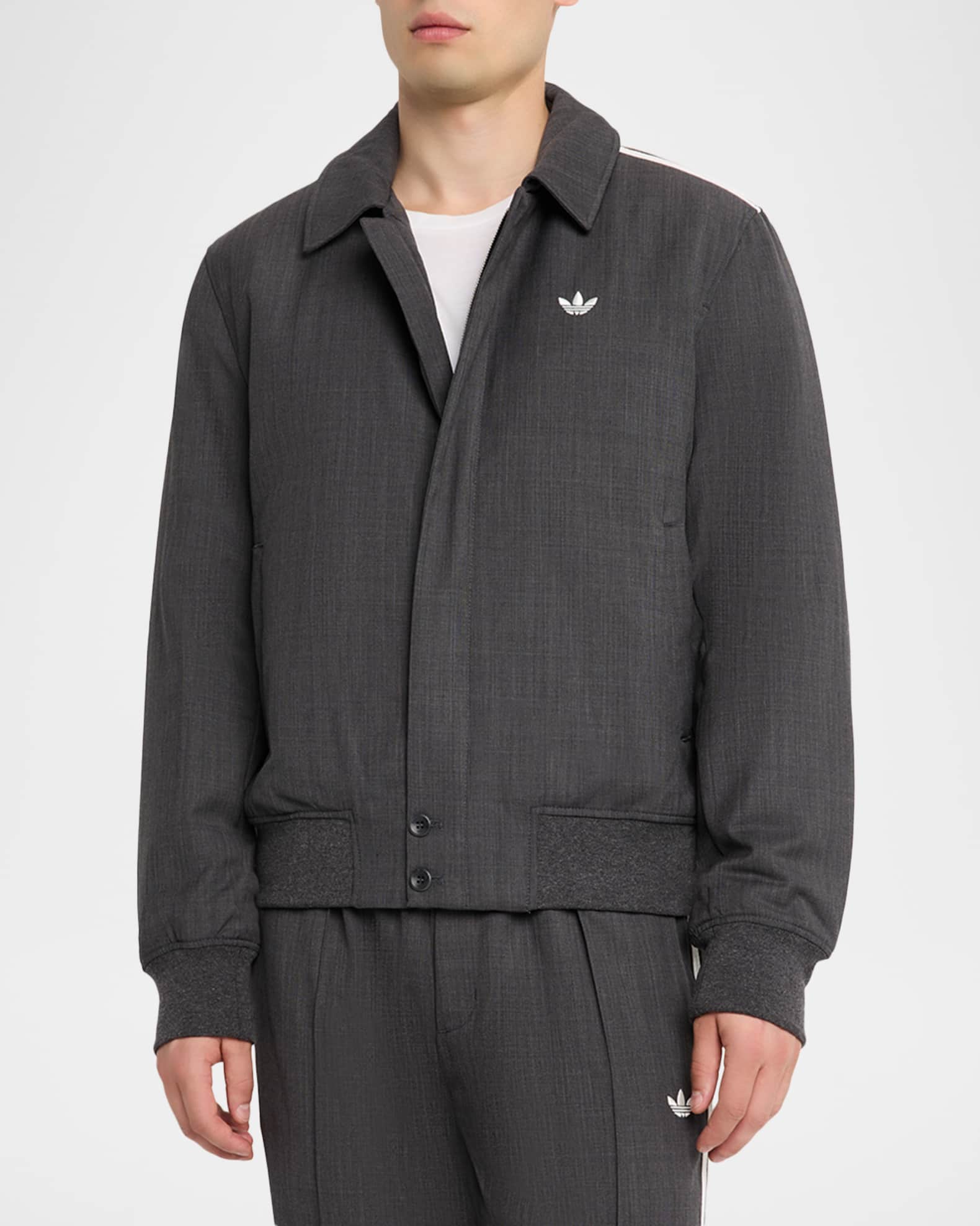Adidas x Wales Bonner Men's Wool-Blend Jacket | Neiman Marcus