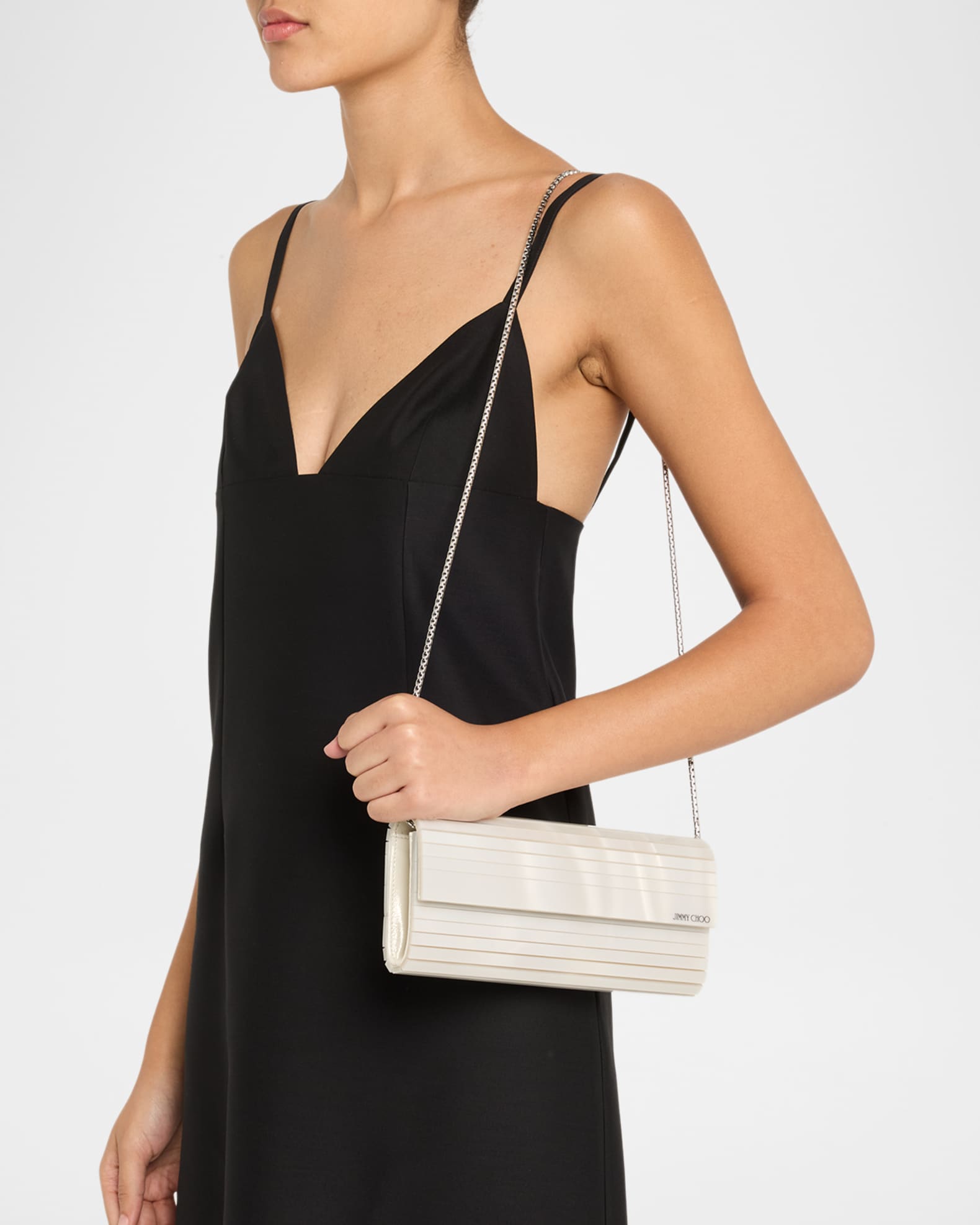 Jimmy Choo Sweetie Mother-Of-Pearl Clutch Bag | Neiman Marcus