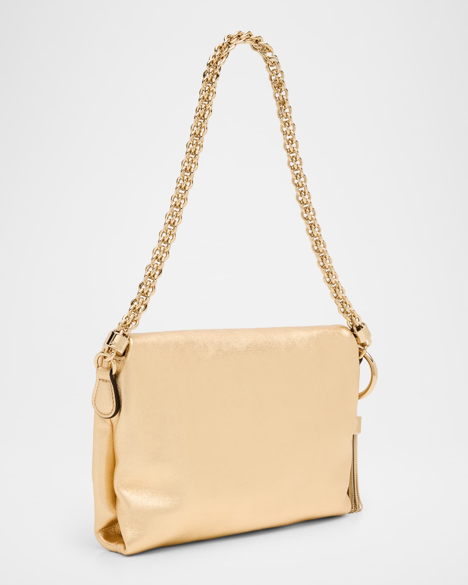 【新品未使用】JIMMY CHOO／CALLIE Jimmy Choo Callie Metallic Leather Shoulder Bag | Neiman Marcus