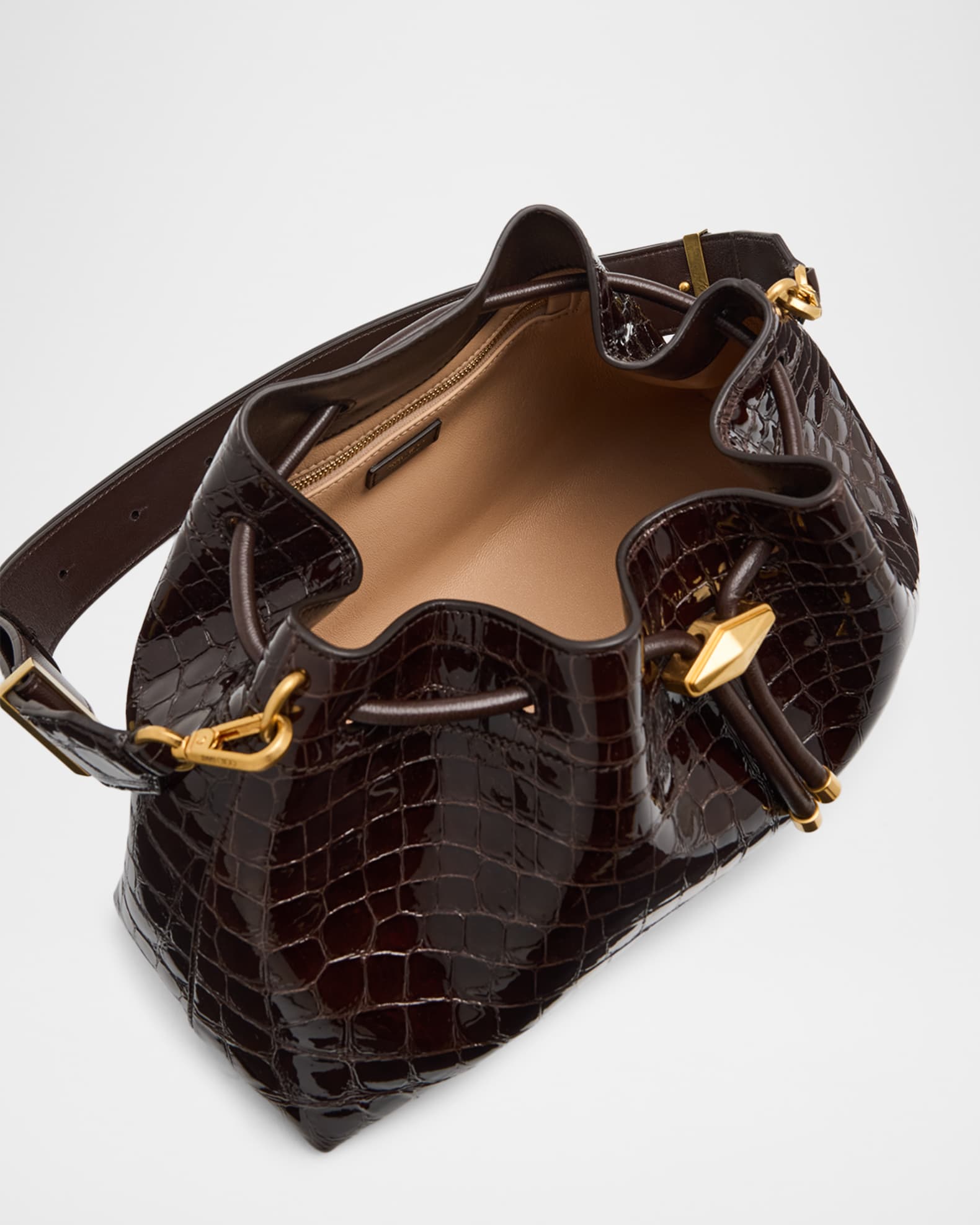美品✨定価18万 TOM FORD スパンコール スモールジップチェーンバッグ TOM FORD (トムフォード) カーフレザー ゴールドジップ クラッチバッグ