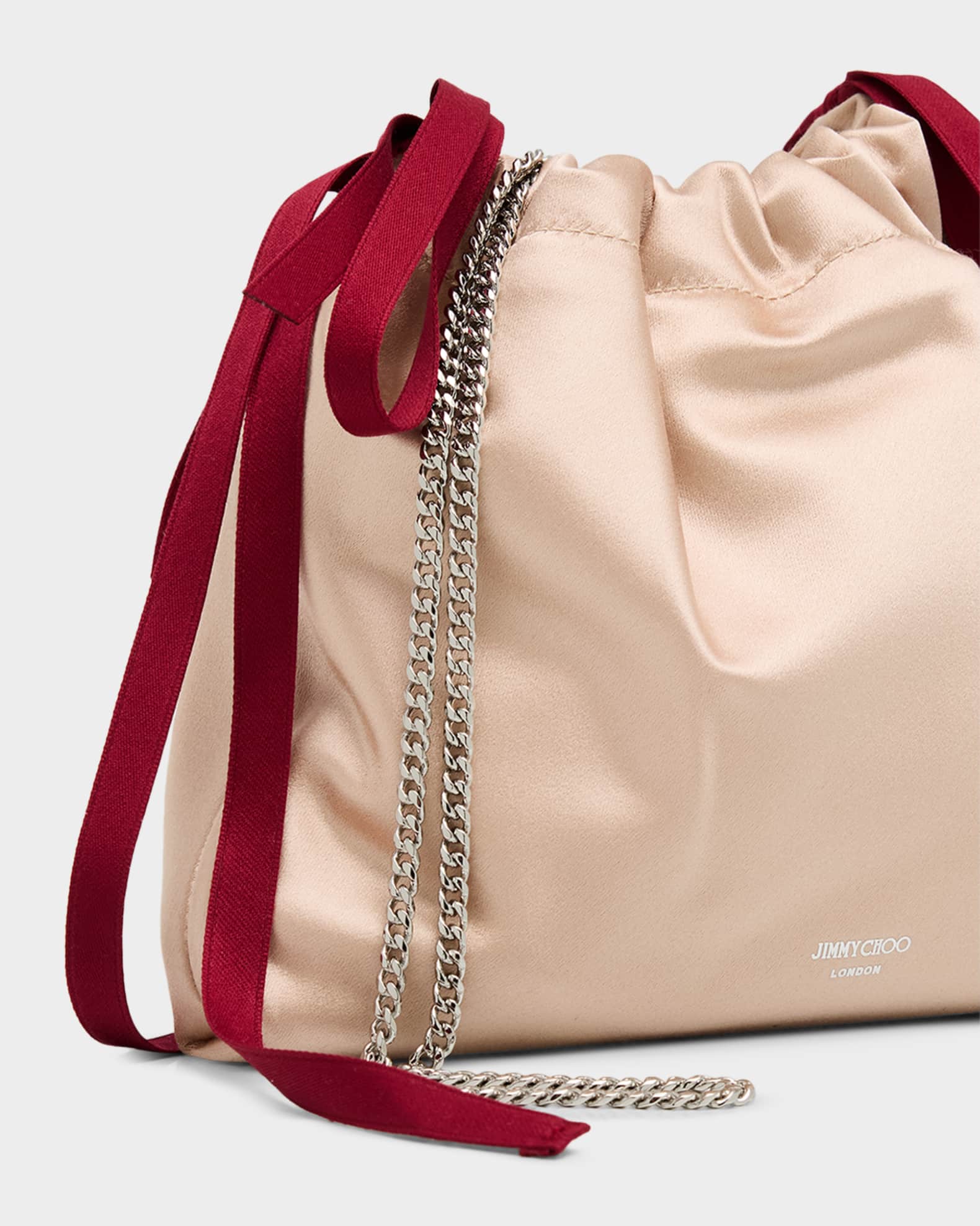 JIMMY CHOO 2wayミニバッグ クラッチ パーティ美品 JIMMY CHOO（ジミーチュウ） ジミー チュウ MAIA メタリック クラッチ