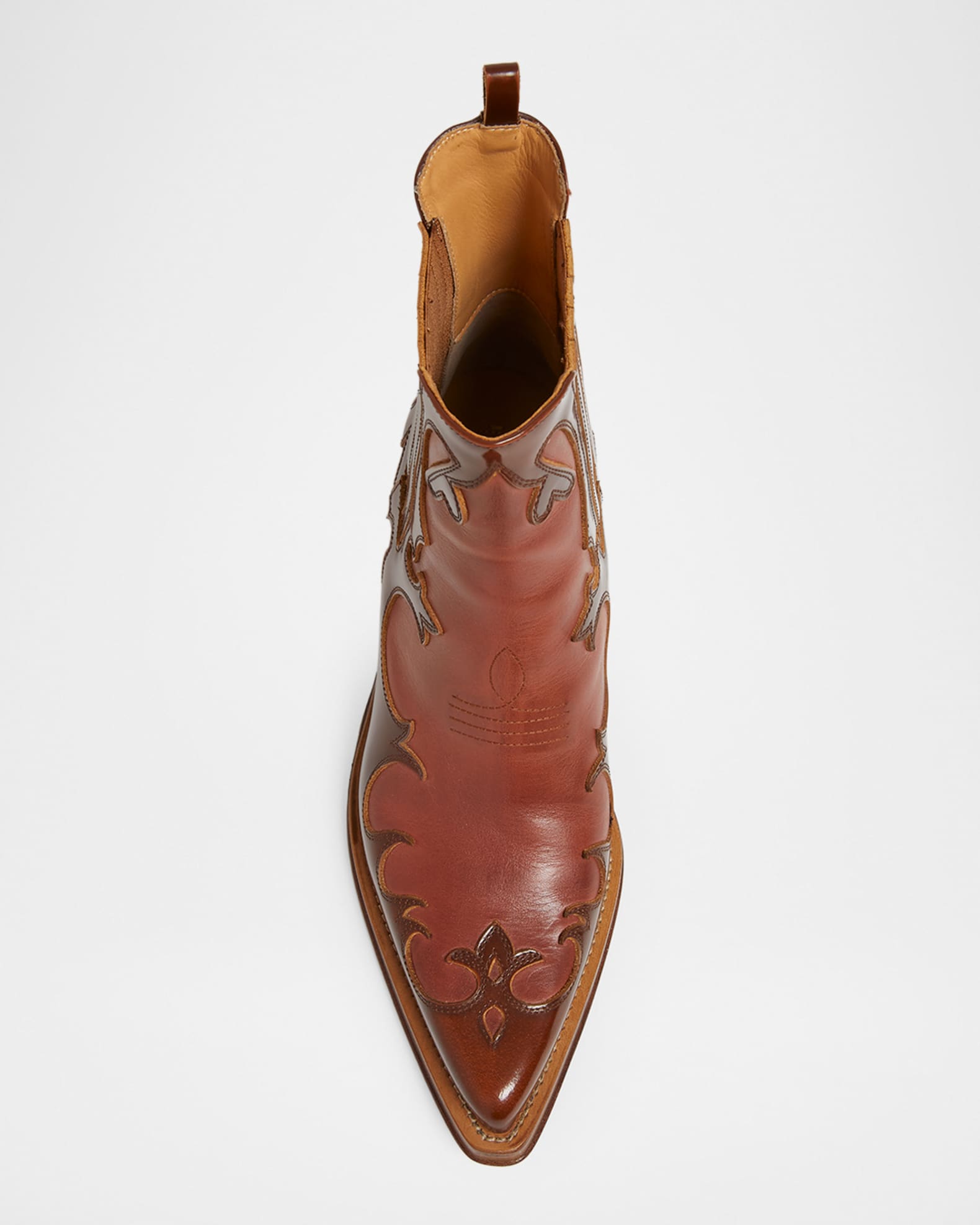 Gabriela Hearst 70mm Cassidy Western-Style Leather Booties