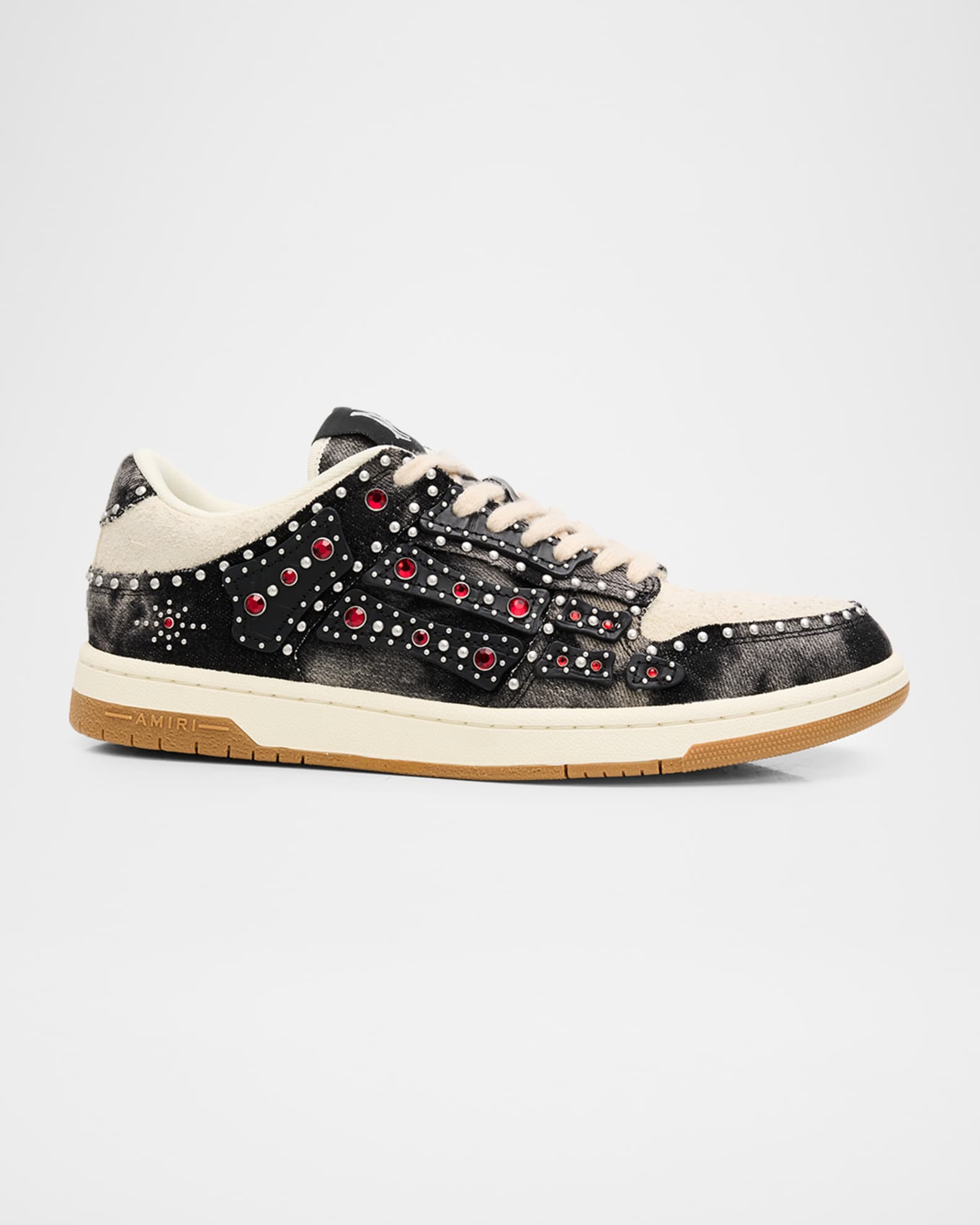 Amiri Men's Stud Skel Low-Top Sneakers | Neiman Marcus
