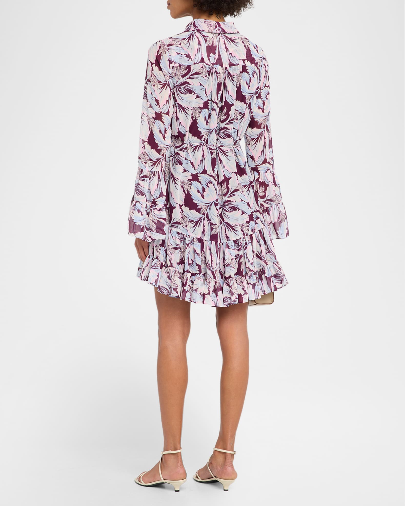 Cinq a Sept Lyra Multi-Tulip Mini Dress | Neiman Marcus