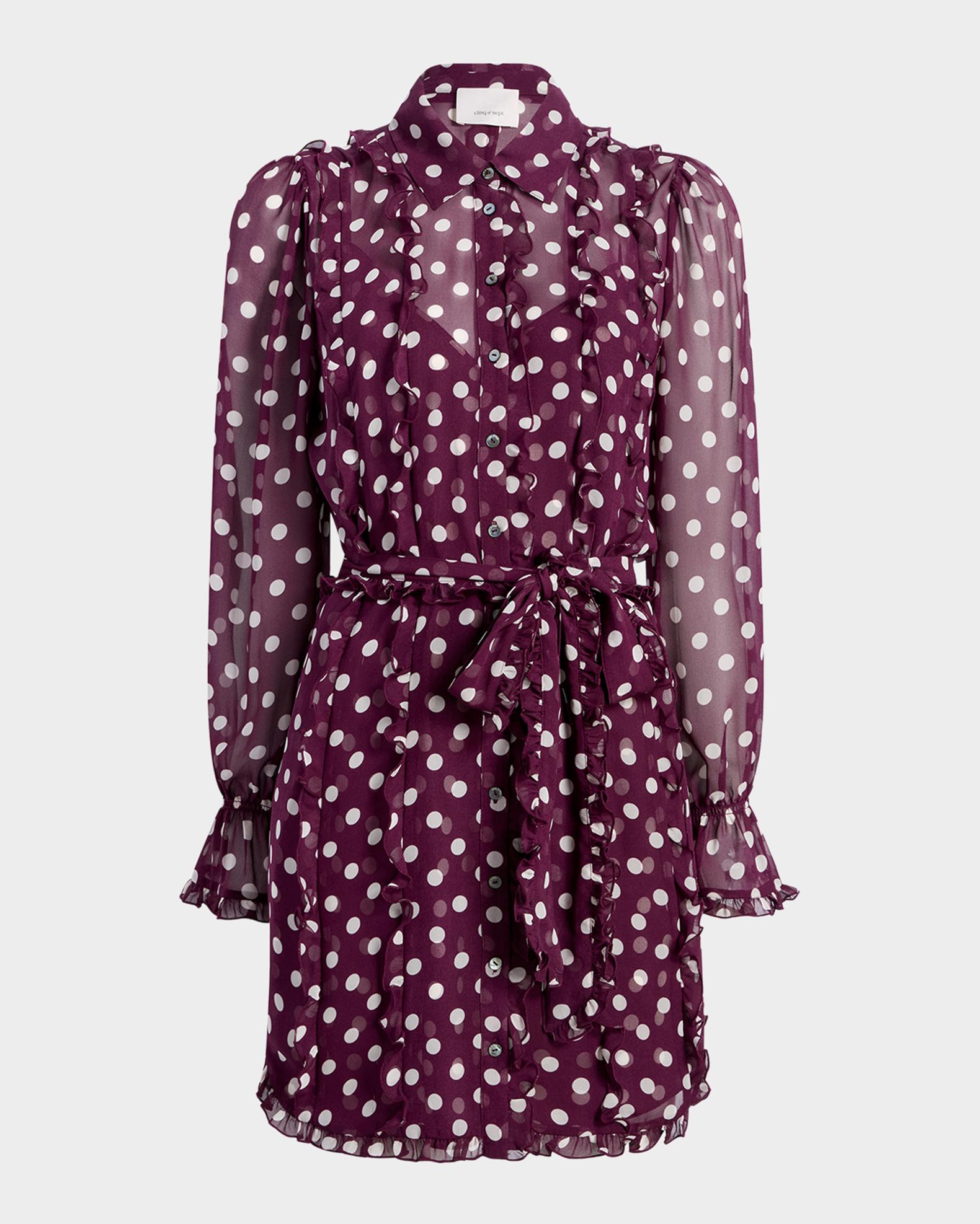 pink polka dot shirt dress Cute Women's Pink Polka Dot T-Shirt Dress