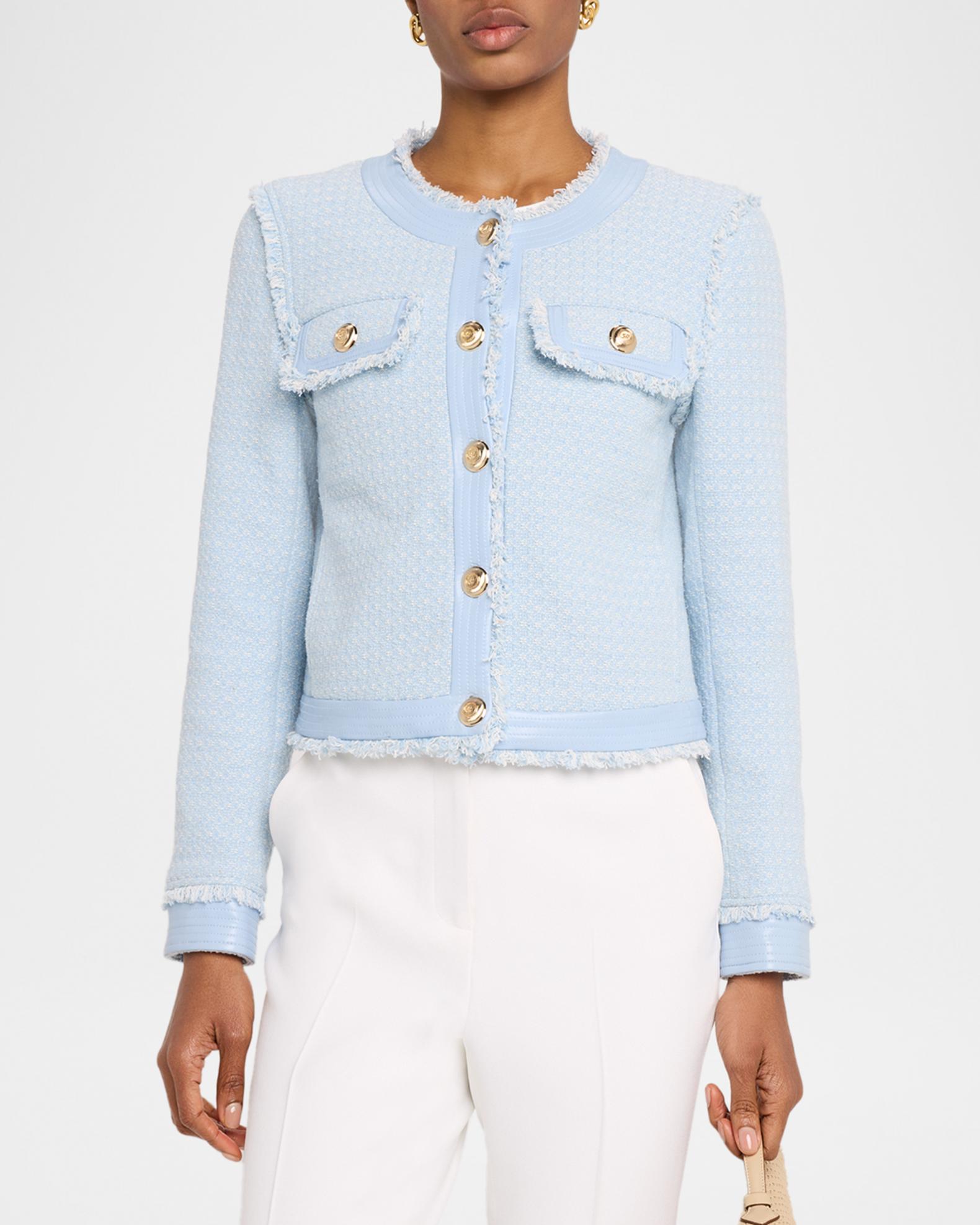 Cinq a Sept Birdseye Tweed Jacket | Neiman Marcus
