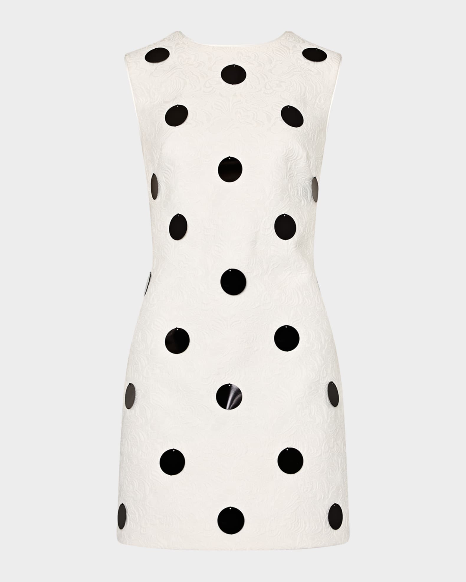 Milly Ivette Sleeveless Paillette Floral Mini Dress | Neiman Marcus