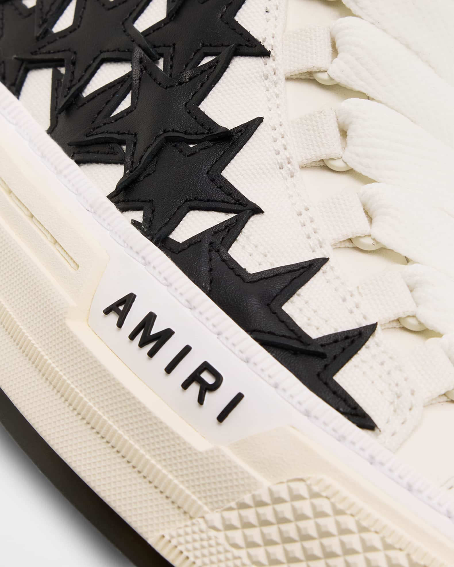 Amiri Men's Stars Court Hi Canvas & Leather High-Top Sneakers