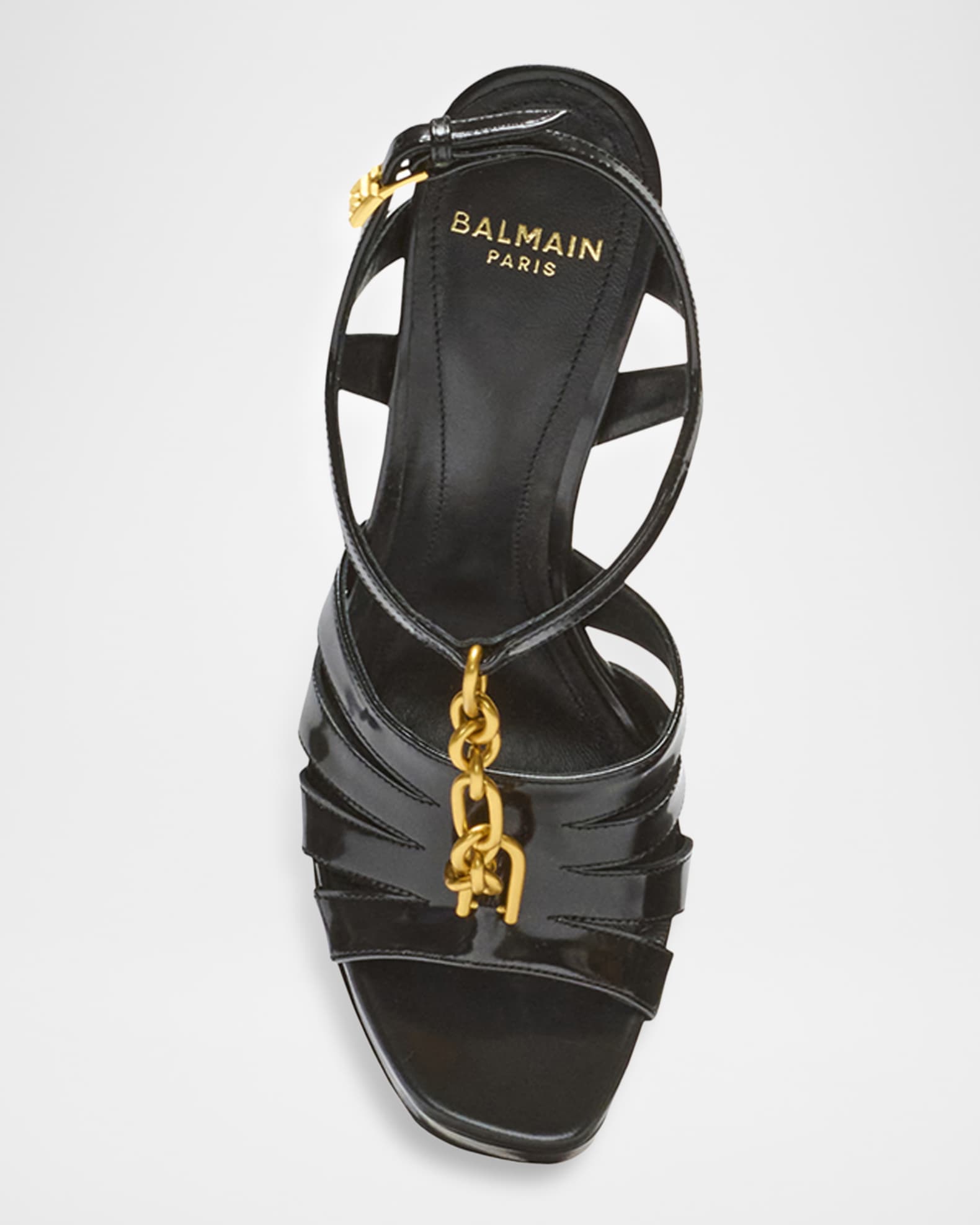 Balmain 125mm Sync Velvet Platform Sandals | Neiman Marcus