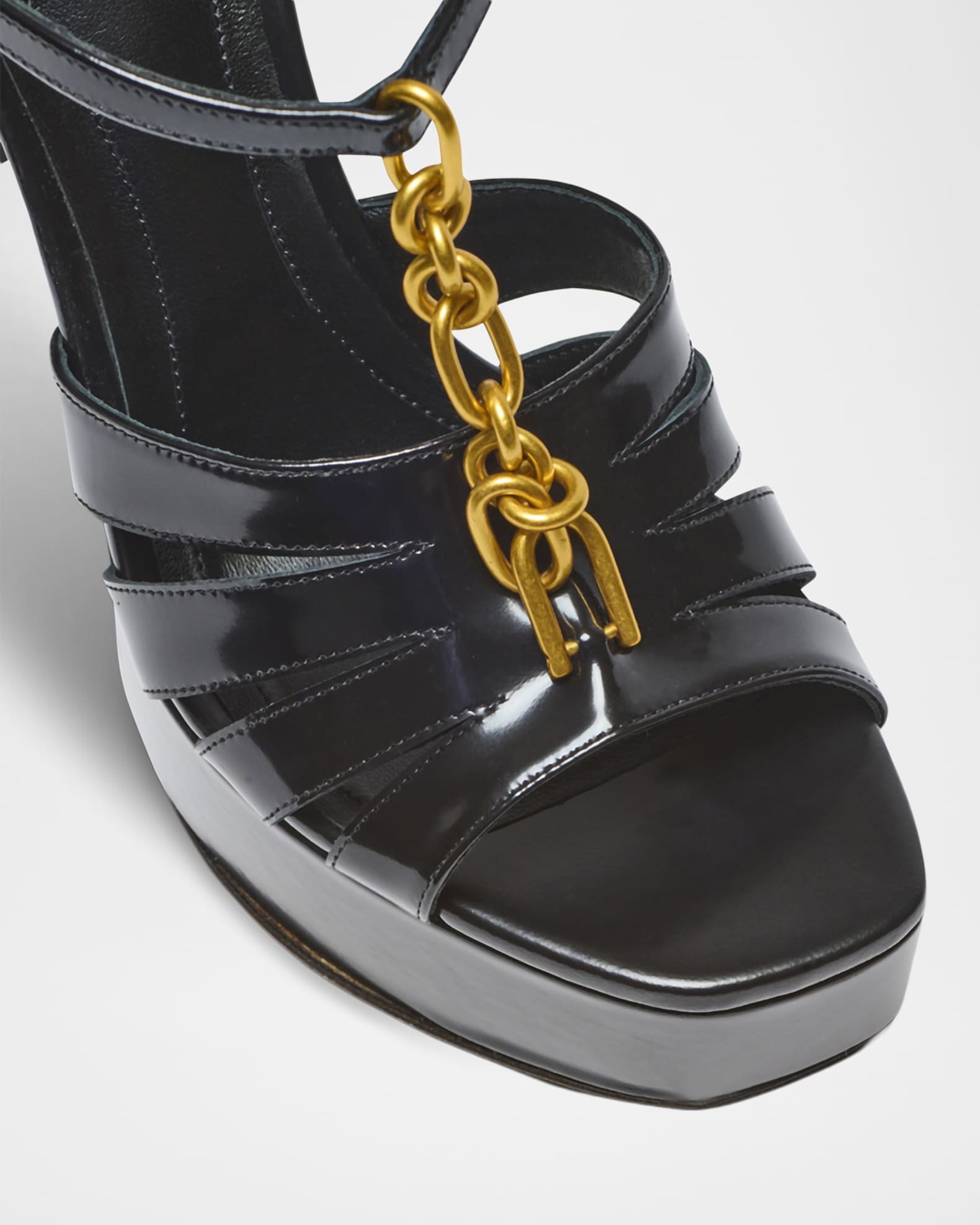 Balmain 125mm Sync Velvet Platform Sandals | Neiman Marcus