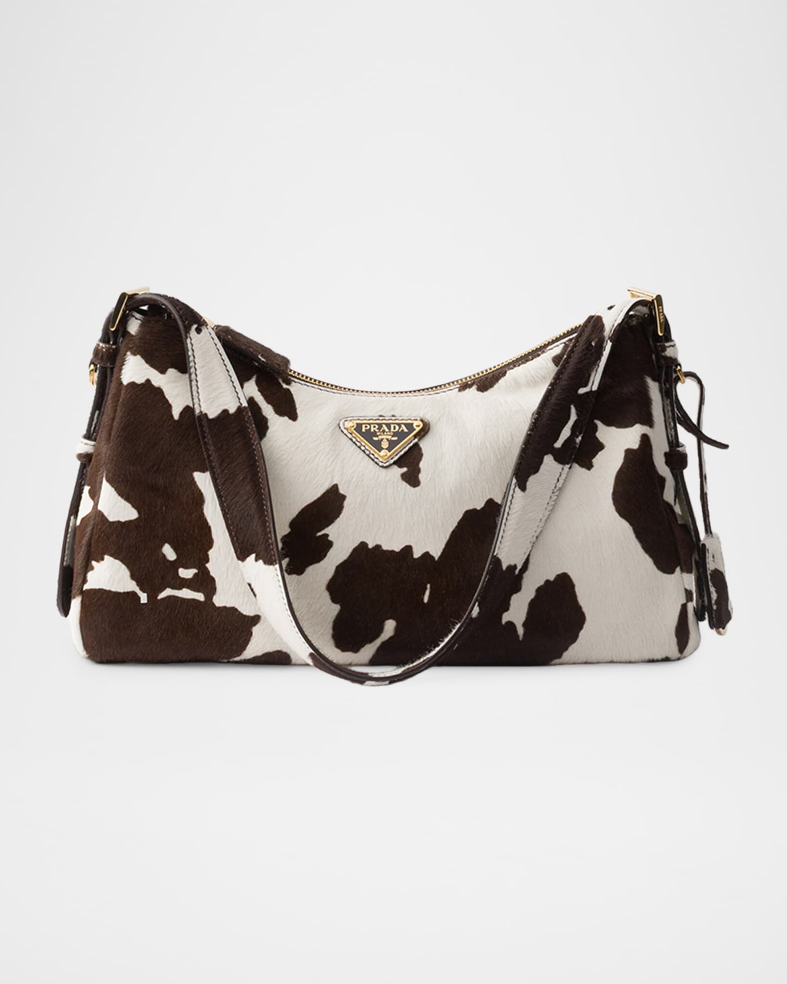 Prada Aimee Medium Calf Hair Hobo Shoulder Bag | Neiman Marcus