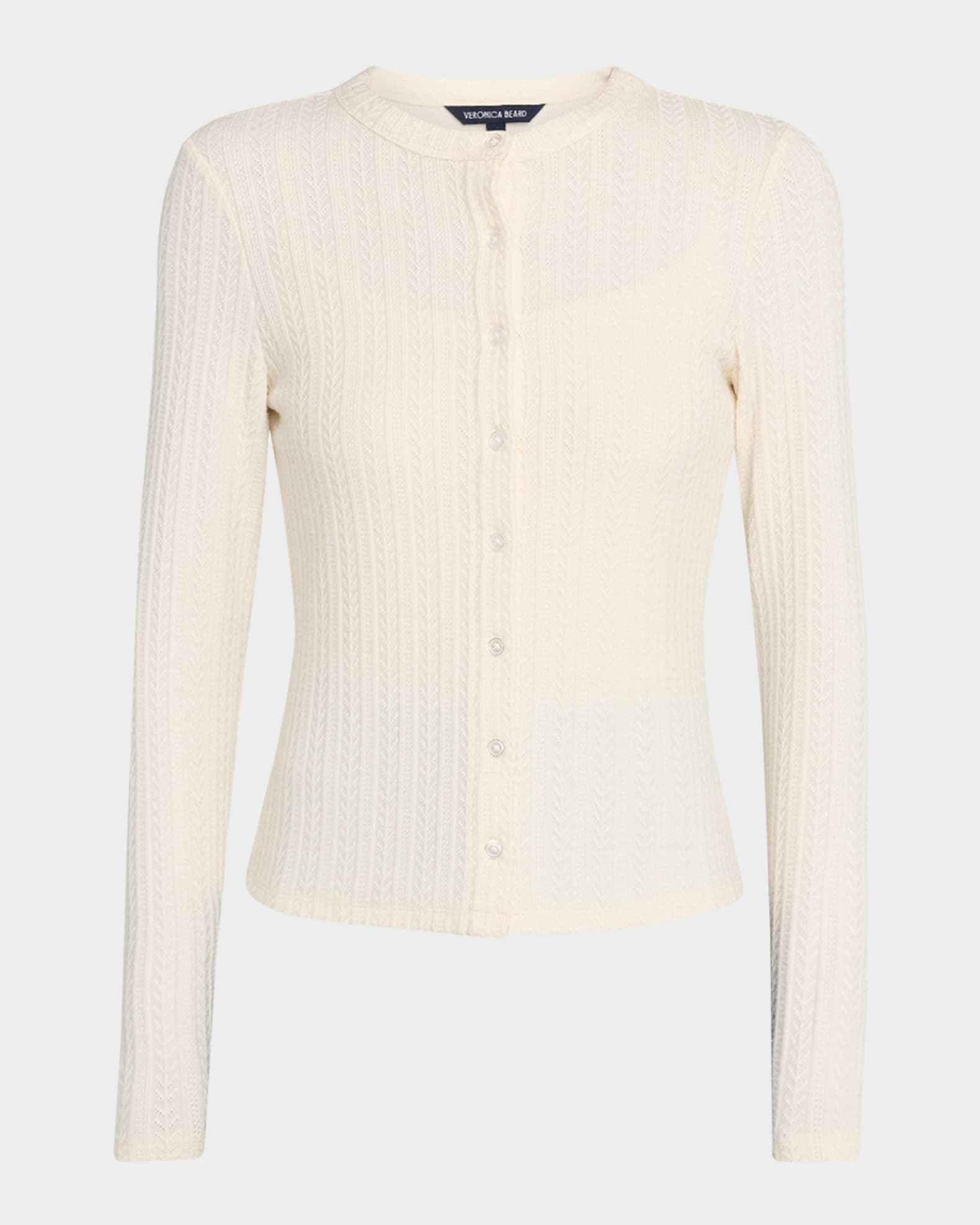 Veronica Beard Lira Pointelle Cardigan | Neiman Marcus