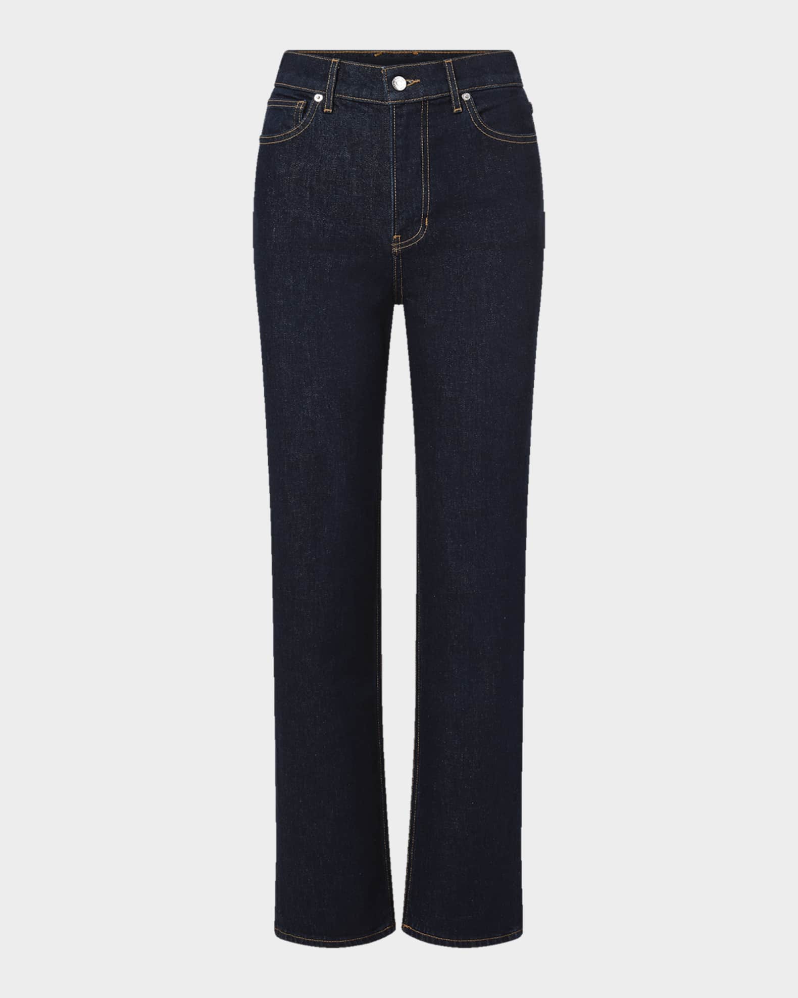 Leah Mid Rise Straight Leg Washed Onyx main image 1