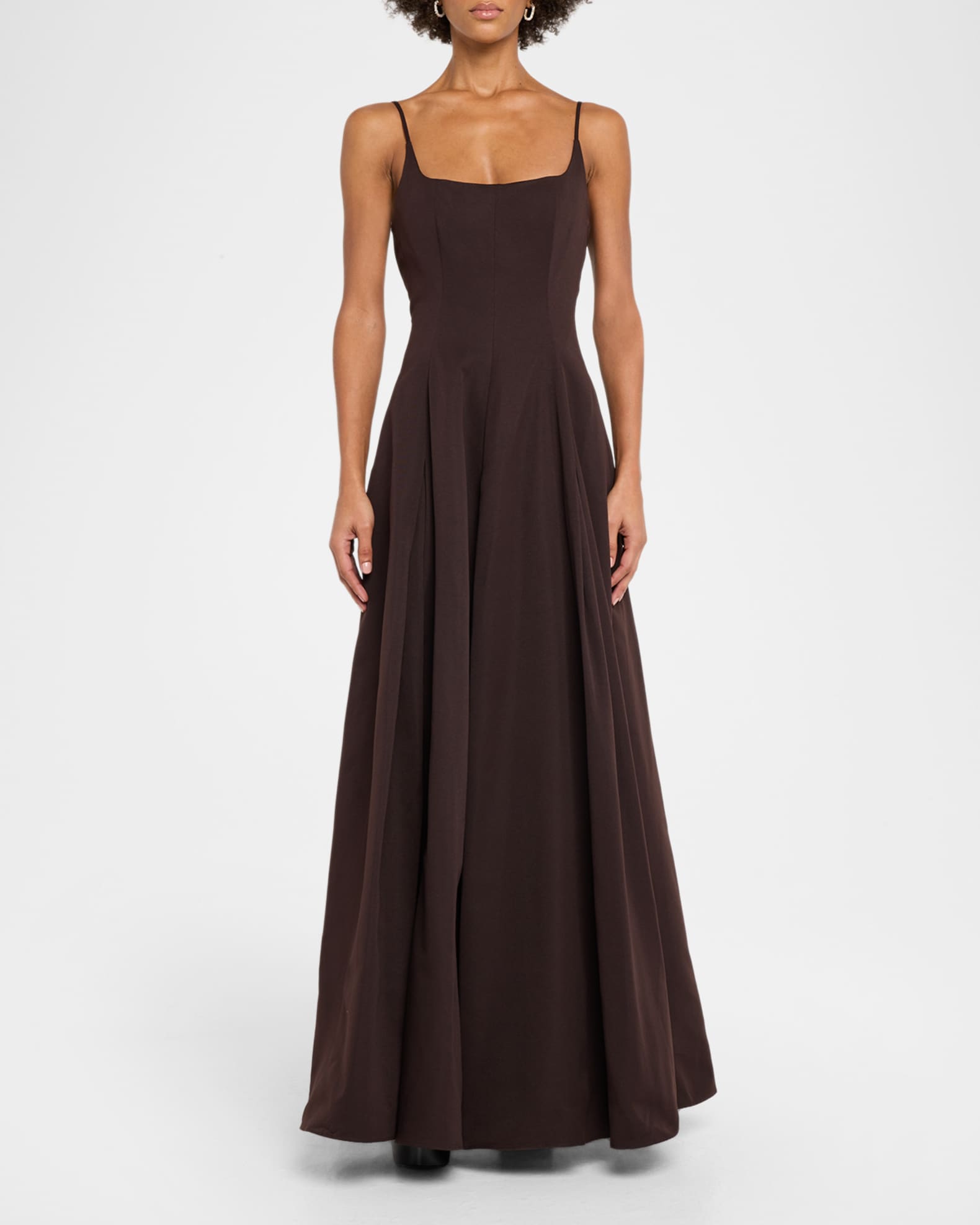 STAUD, Joy Maxi Dress in Earth, Size 10