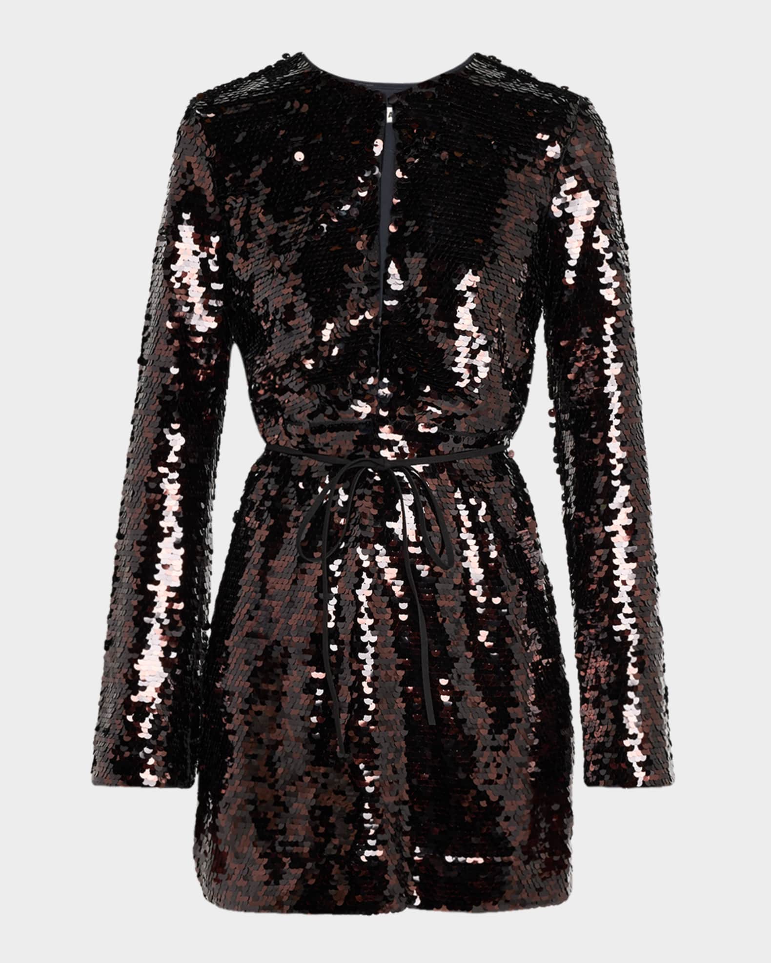 Staud Fifi Dress Espresso Black