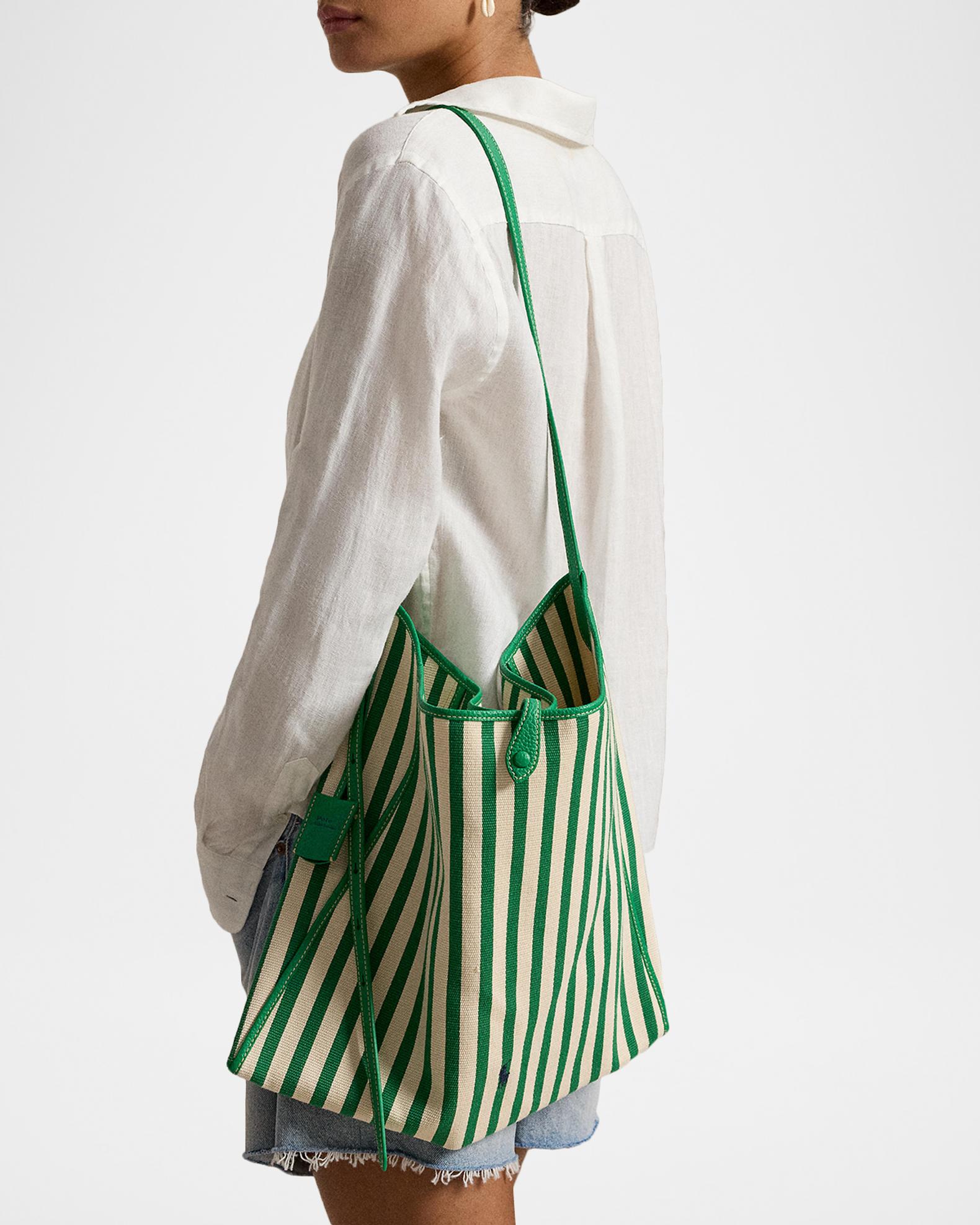 Polo Ralph Lauren Polo Play Striped Canvas Messenger Bag | Neiman