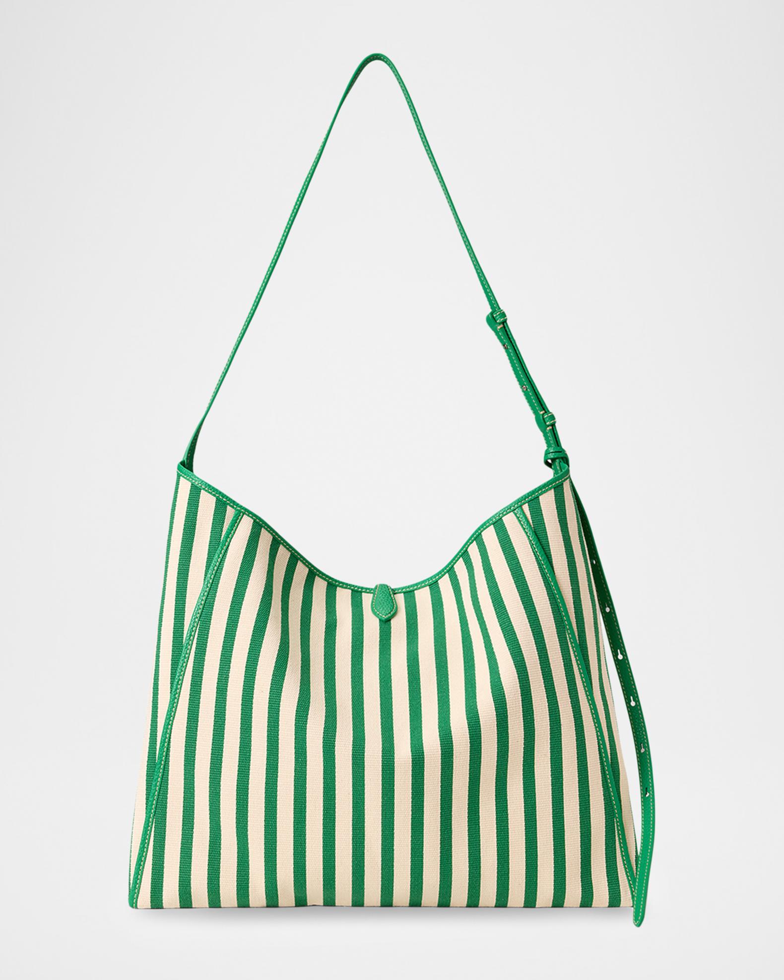 Polo Ralph Lauren Polo Play Striped Canvas Messenger Bag | Neiman