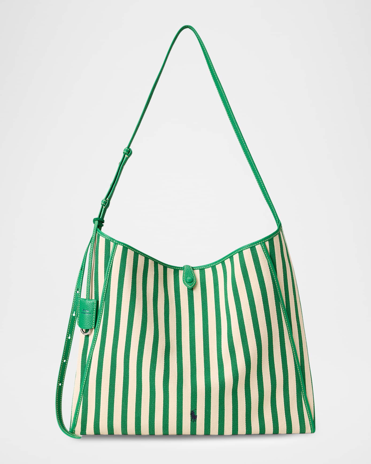 Polo Ralph Lauren Polo Play Striped Canvas Messenger Bag | Neiman