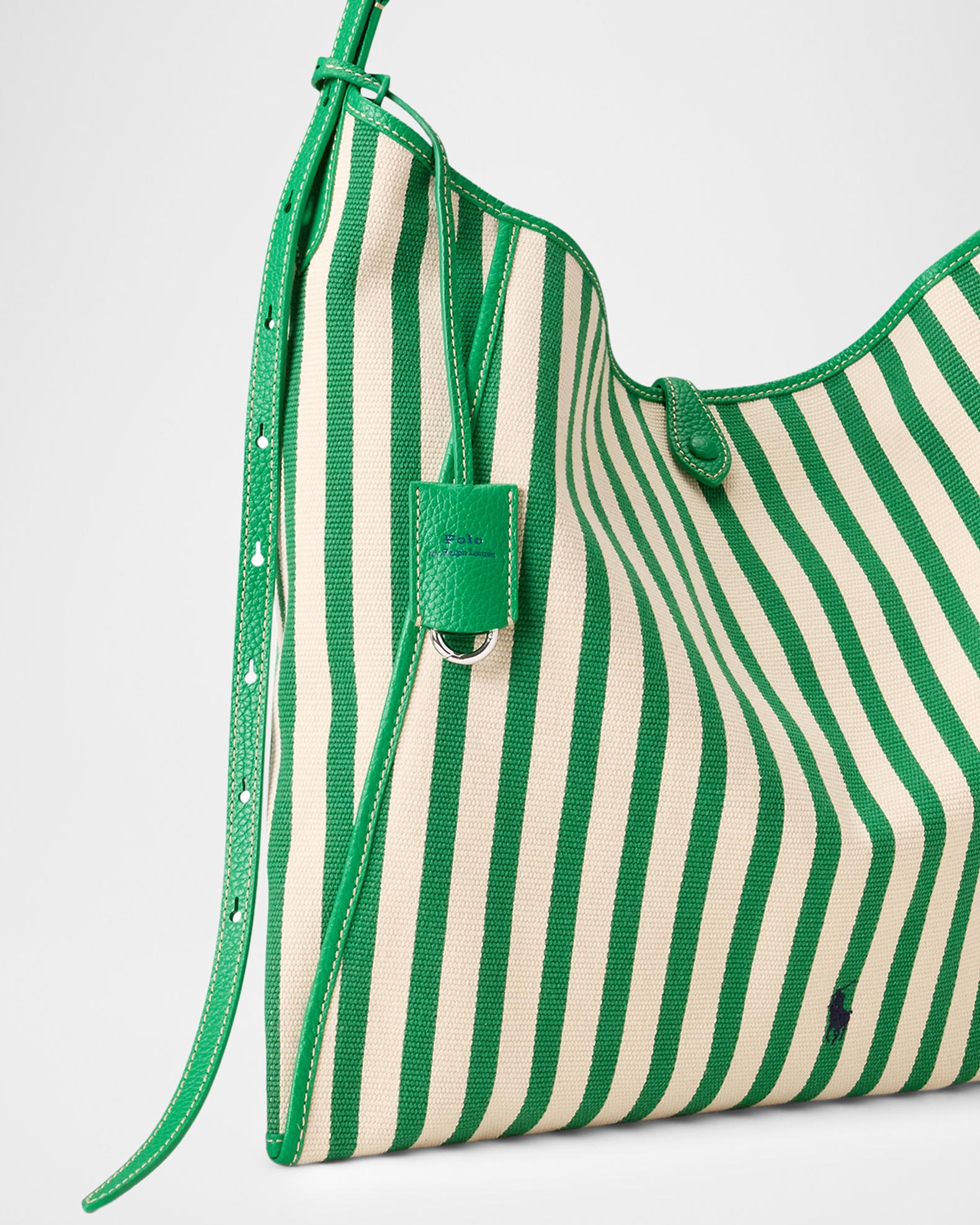 Polo Ralph Lauren Polo Play Striped Canvas Messenger Bag | Neiman