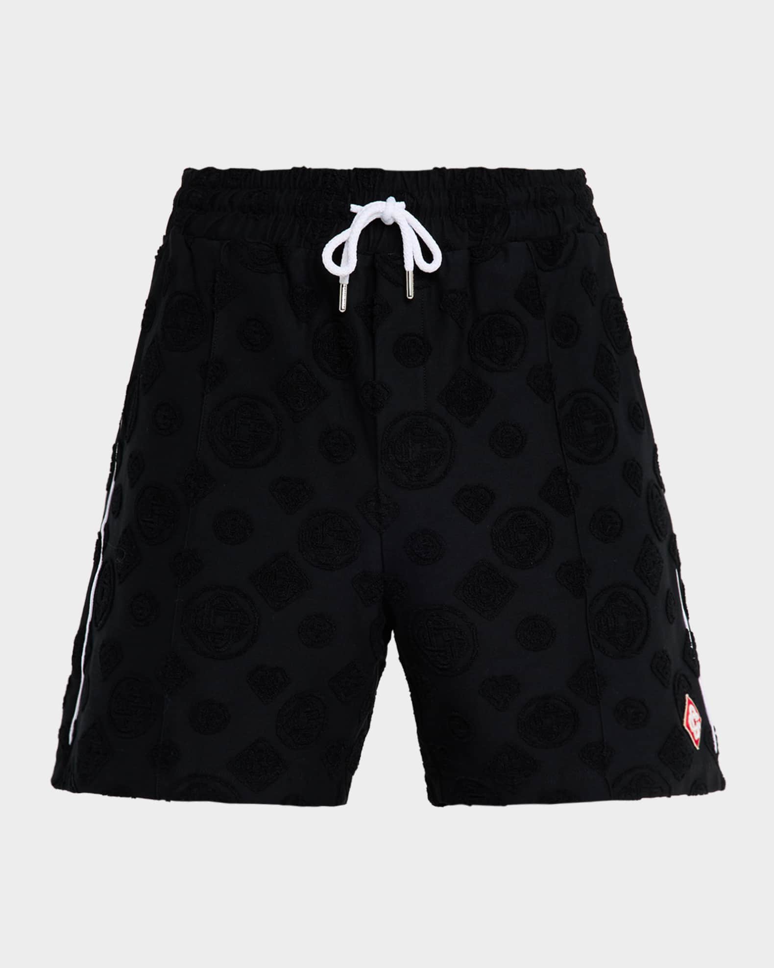 CASABLANCA Men's Monogram Jacquard Towelling Shorts | Neiman Marcus