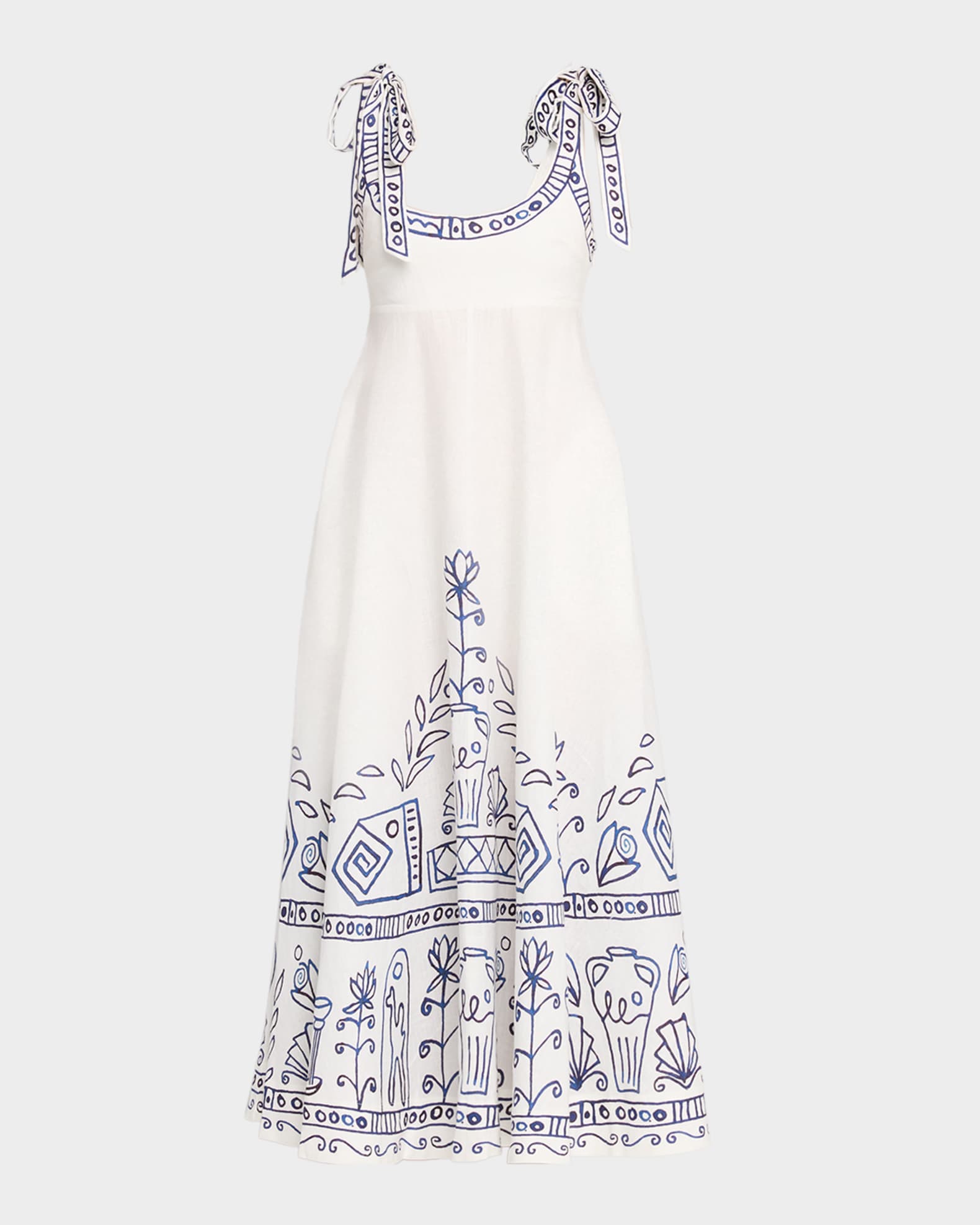 ALEMAIS Leela Ballet Midi Sundress | Neiman Marcus