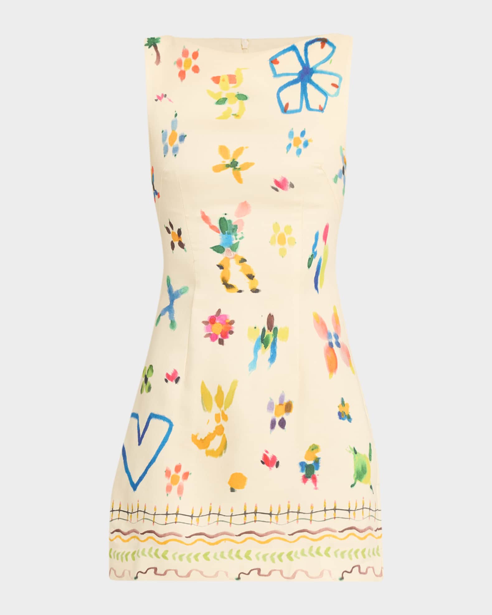 knee length dresses for ladies Maxi linen dress AGRA in White main image 1