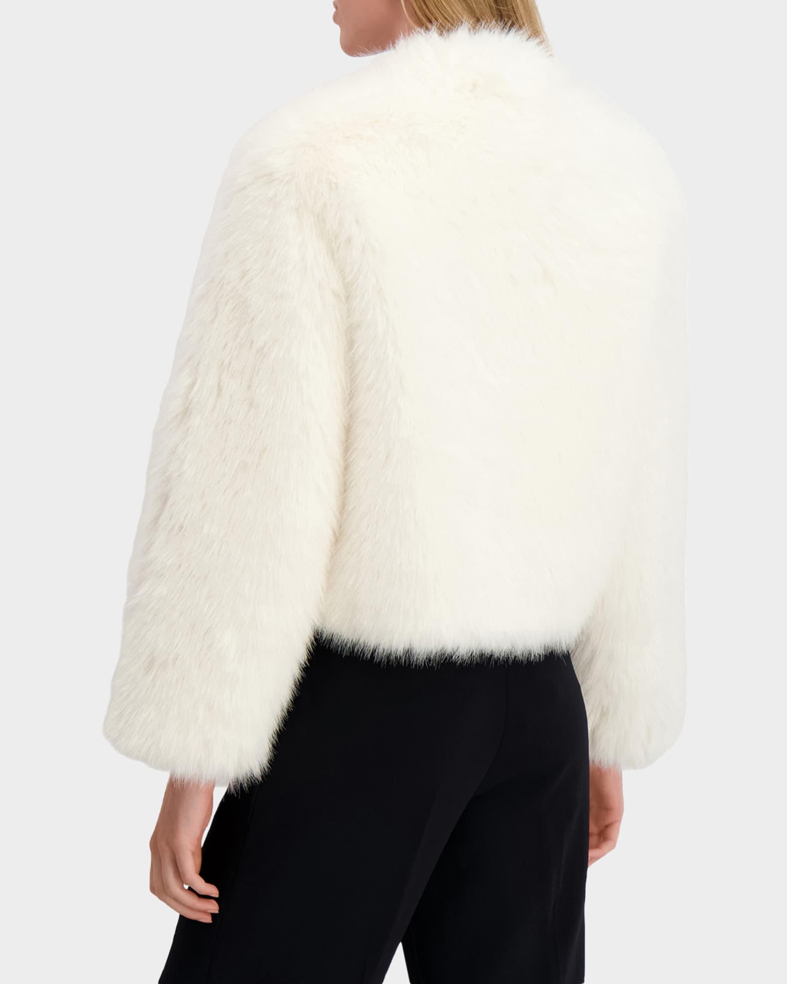 Lyla Grant Fur-Free Short Faux Fox Coat | Neiman Marcus