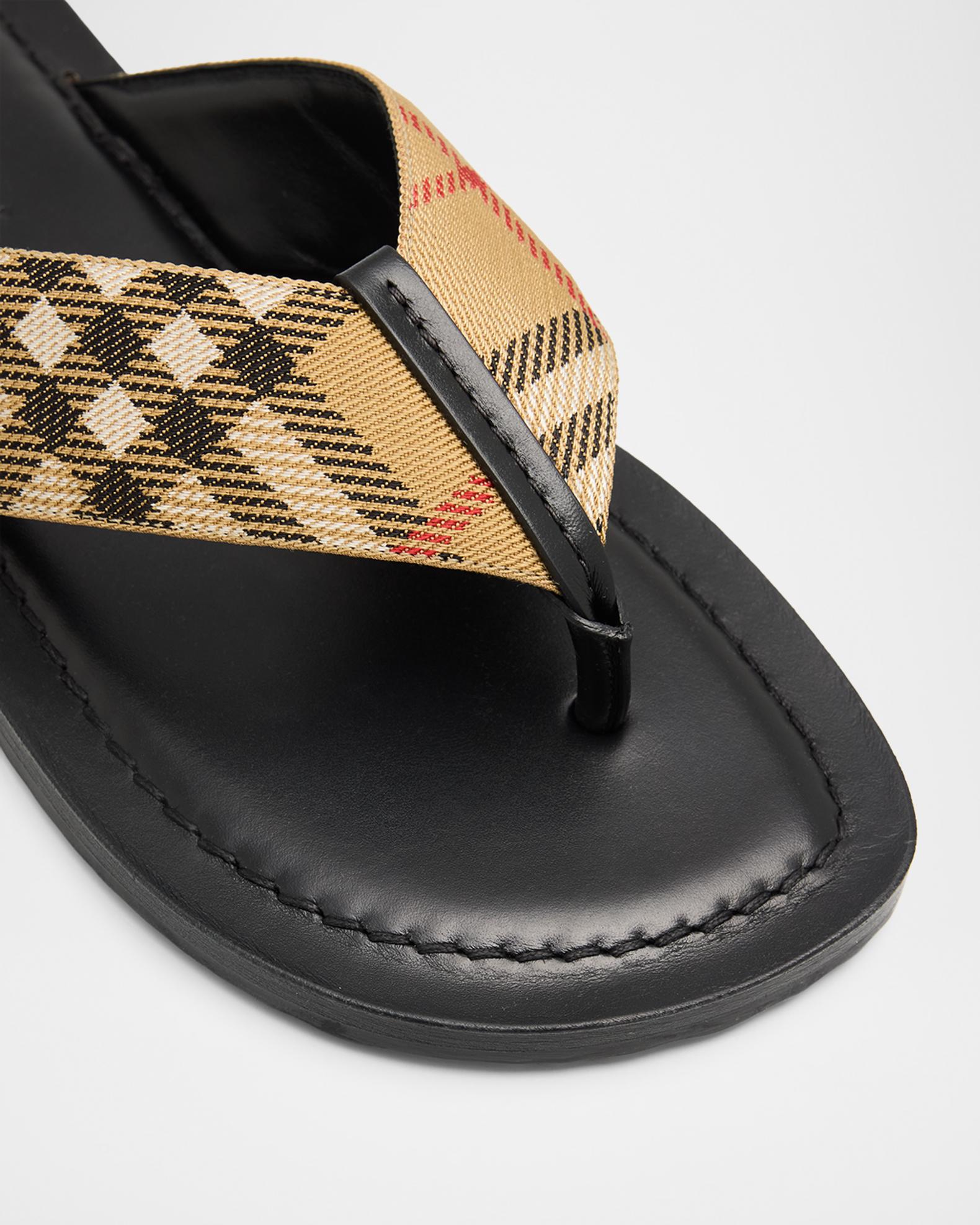 Burberry Men's Check Pavilion Flip-Flop Sandals​ | Neiman Marcus