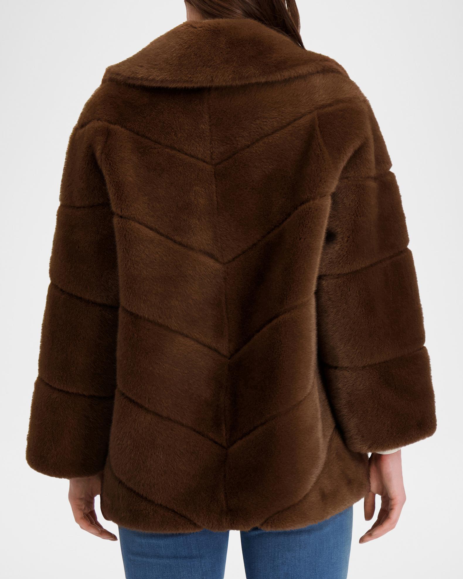 Lyla Grant Fur-Free Leopard Faux Mink Coat | Neiman Marcus