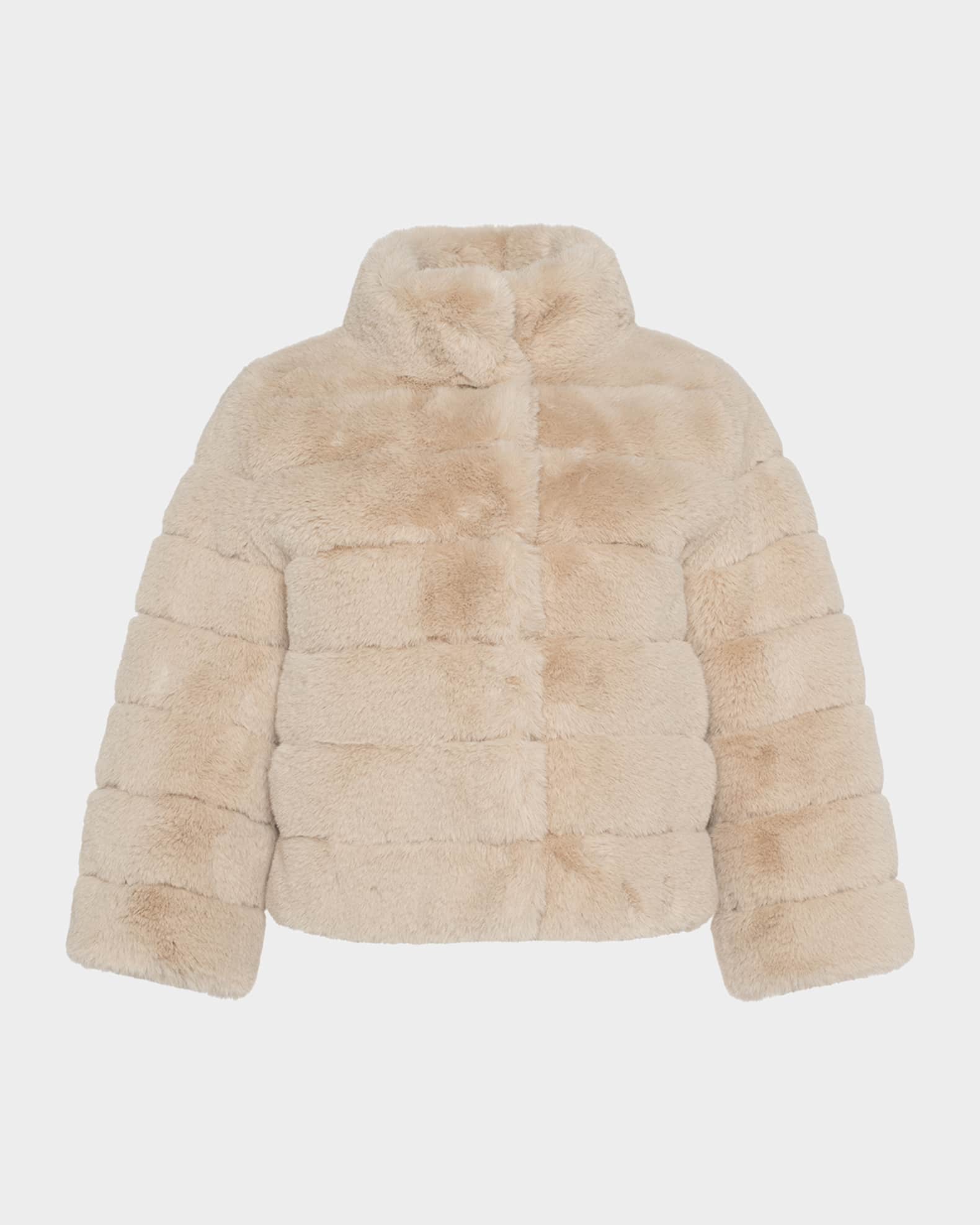 Lyla Grant Fur-Free Short Faux Rabbit Coat | Neiman Marcus