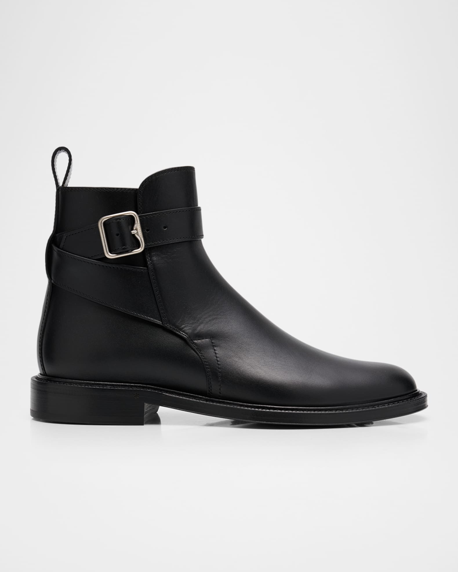 Burberry Men's Manor Jodhpur Leather Ankle Boots | Neiman Marcus