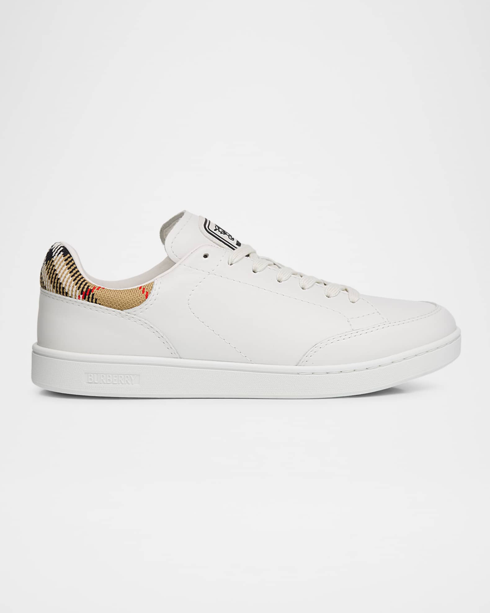 BURBERRY 2点セット Burberry Men's Set Leather & Check Low-Top Sneakers | Neiman Marcus
